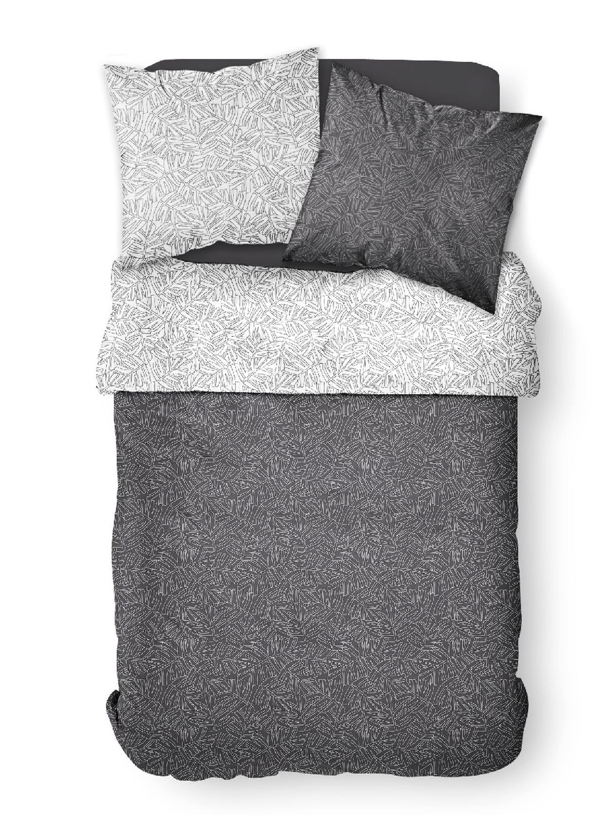 Printed cotton bedding set TODAY LINGE DE MAISON White