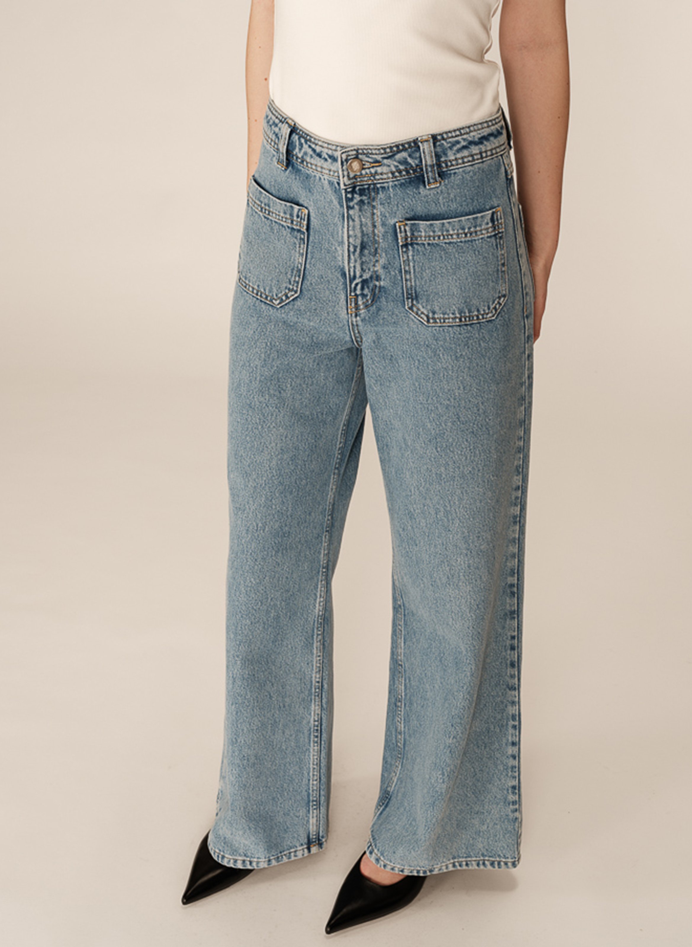 Straight leg wide leg jeans GRACE ET MILA