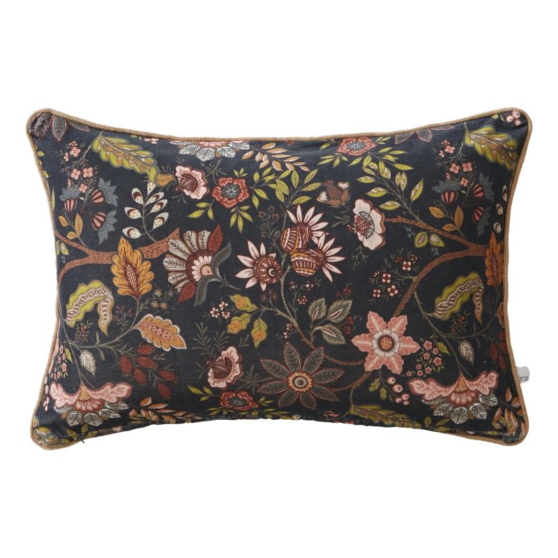 Coussin déco déhoussable 100% coton L'EFFET PAPILLON Multicolored