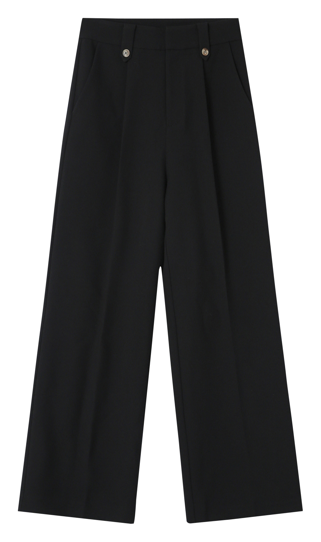 Pantalon droit de tailleur GRACE ET MILA Noir