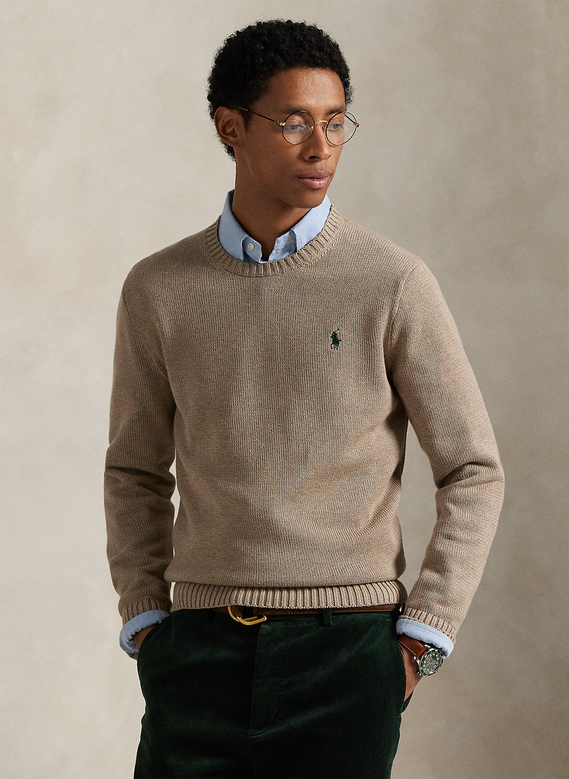 Round-neck cotton sweater POLO RALPH LAUREN