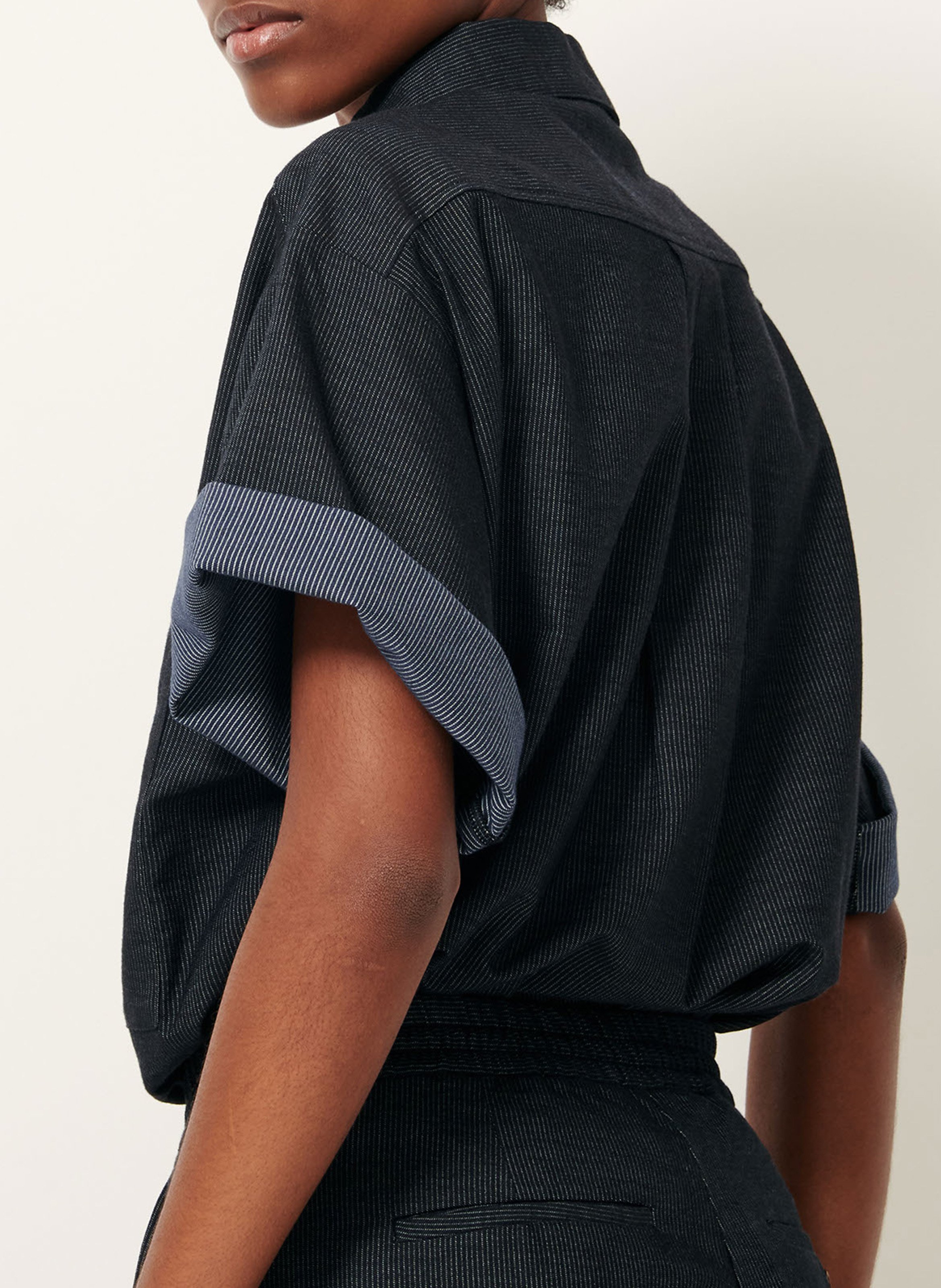 Chemise col classique en denim SESSUN Bleu