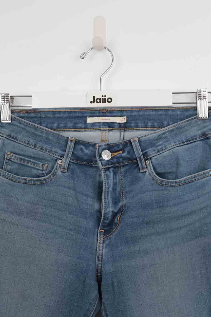 Cotton skinny jeans LEVI'S - Seconde main Blue