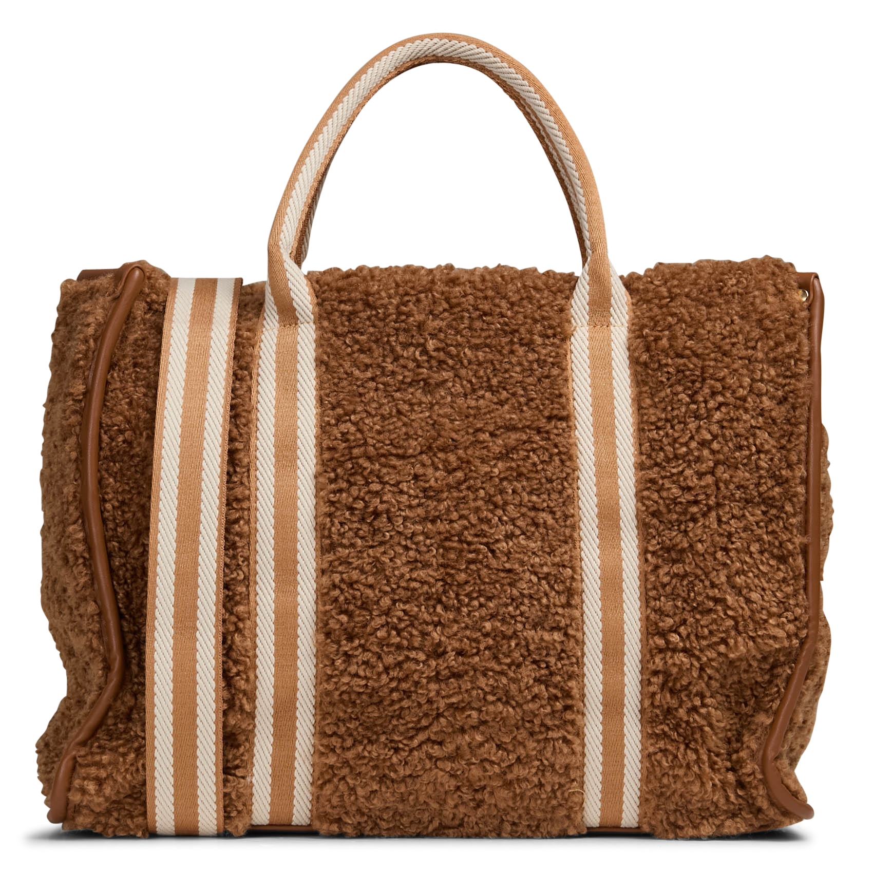 Gevoerde tas AU PRINTEMPS PARIS Bruin