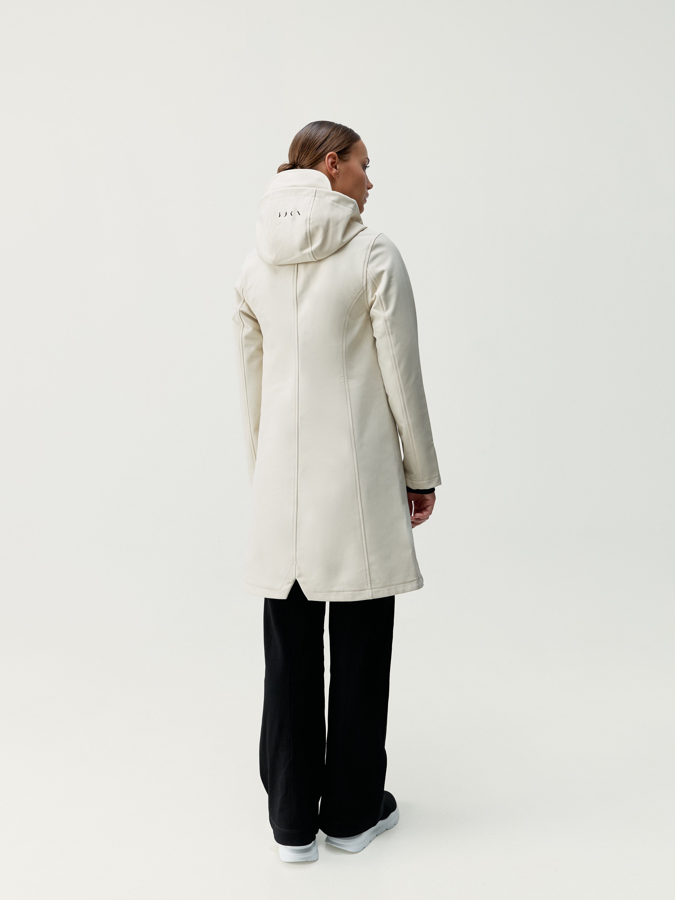 Windbreaker trench coat BORN LIVING YOGA White