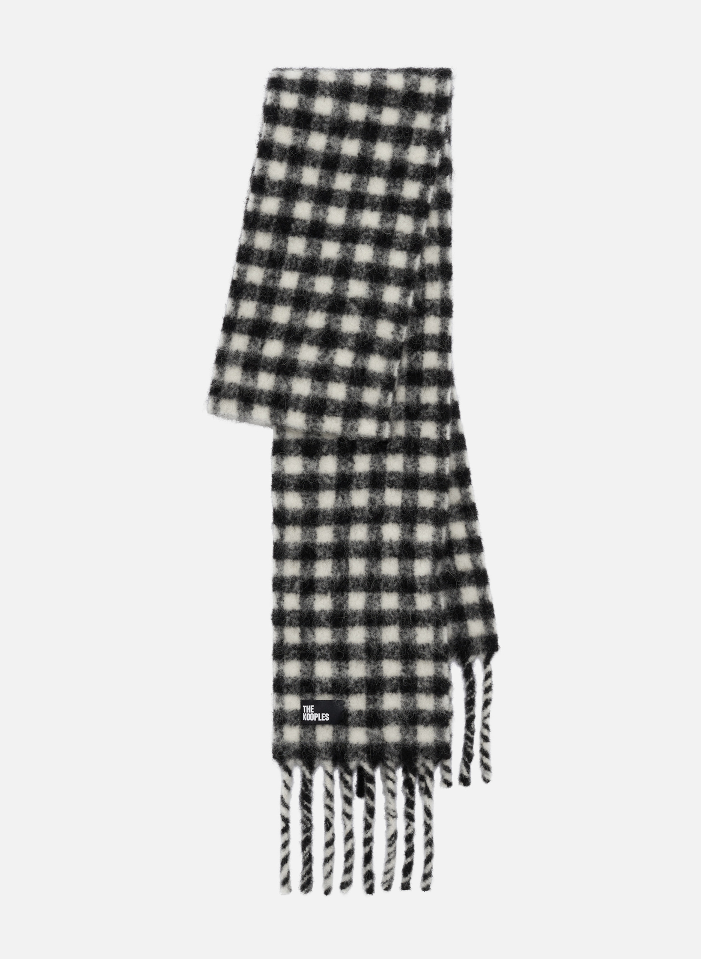 Check pattern scarf THE KOOPLES Black