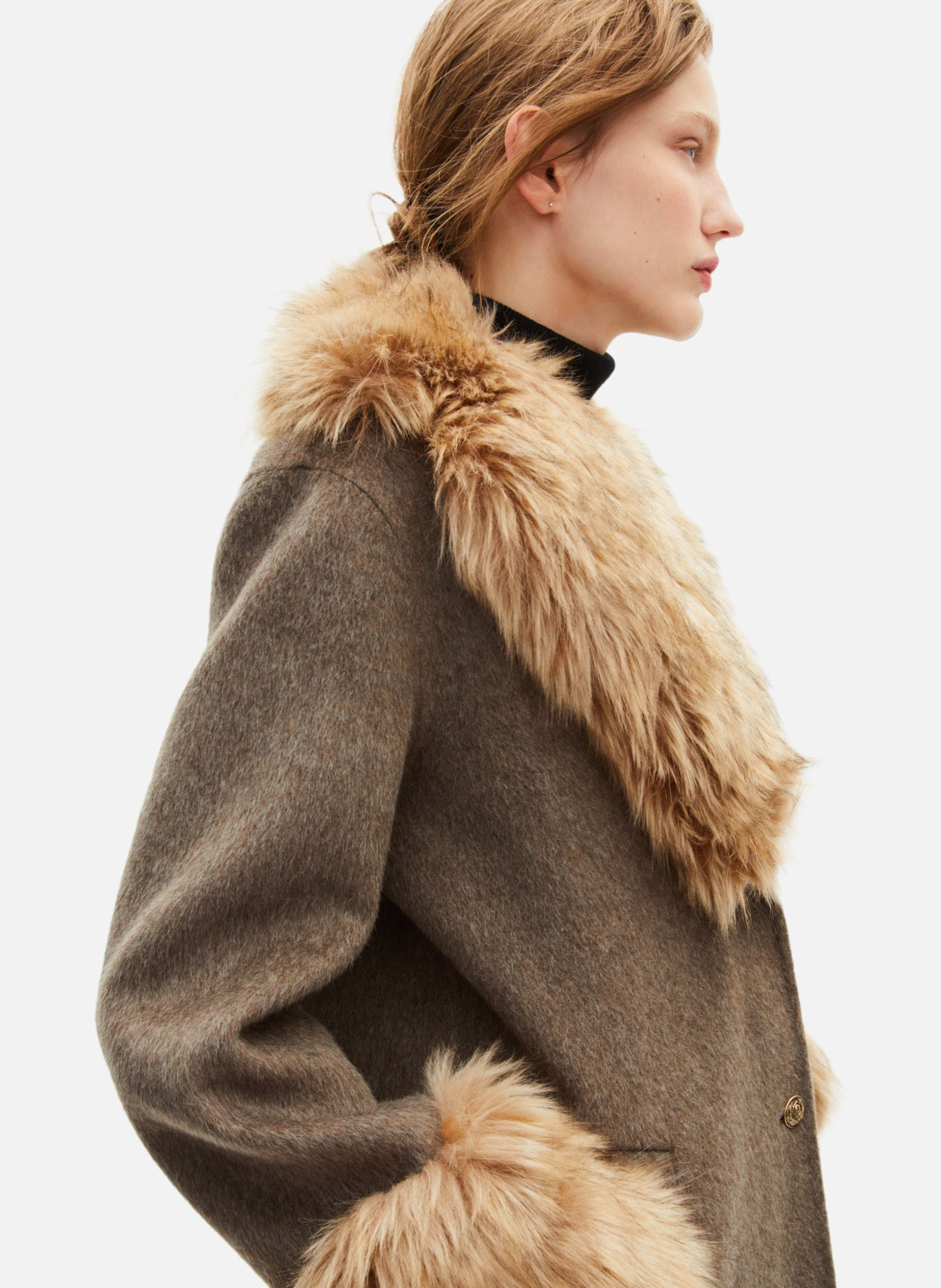 Long double face coat THE KOOPLES Brown