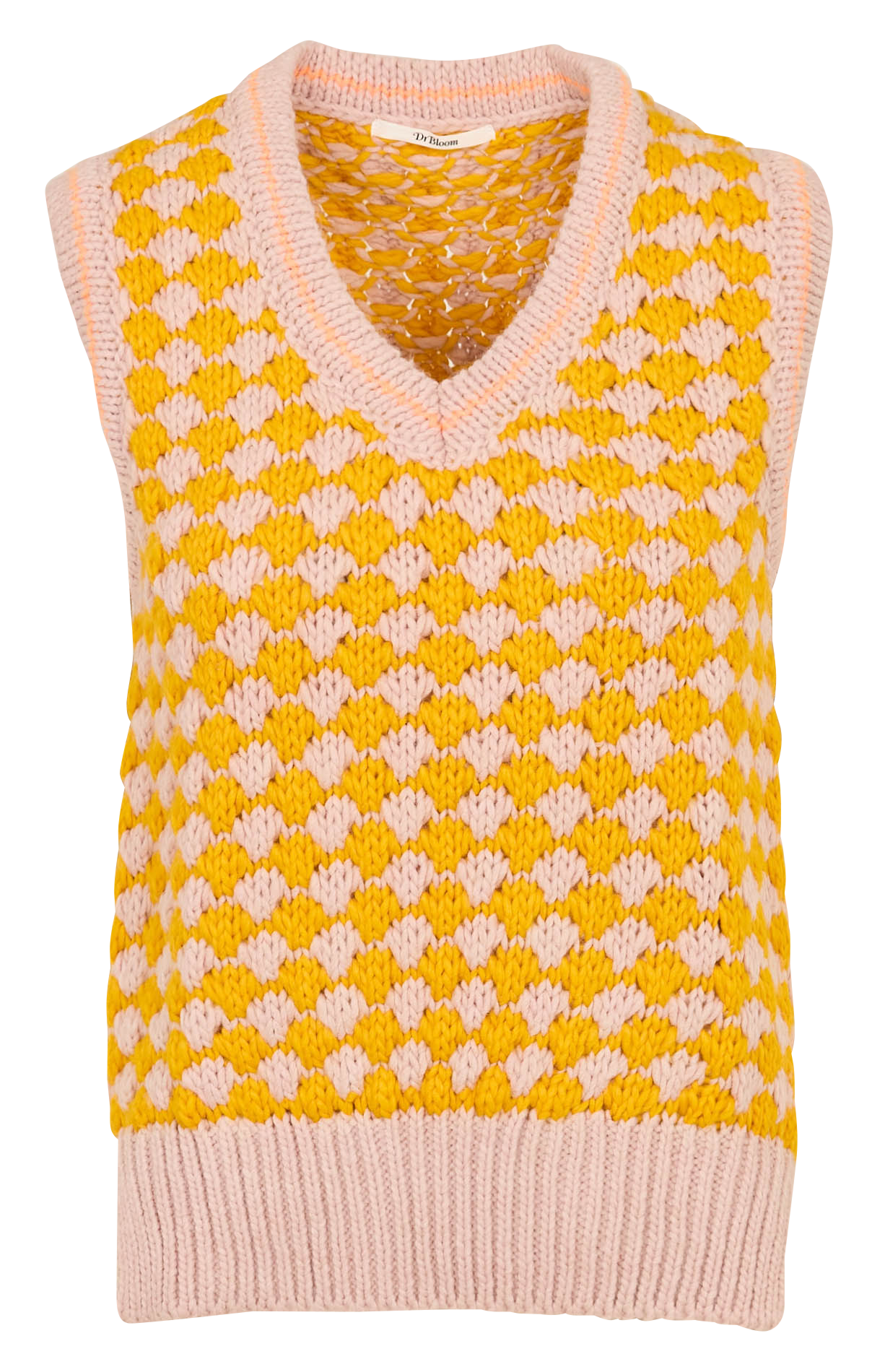 Pull oversize col V  CRISSCROSS Rosa