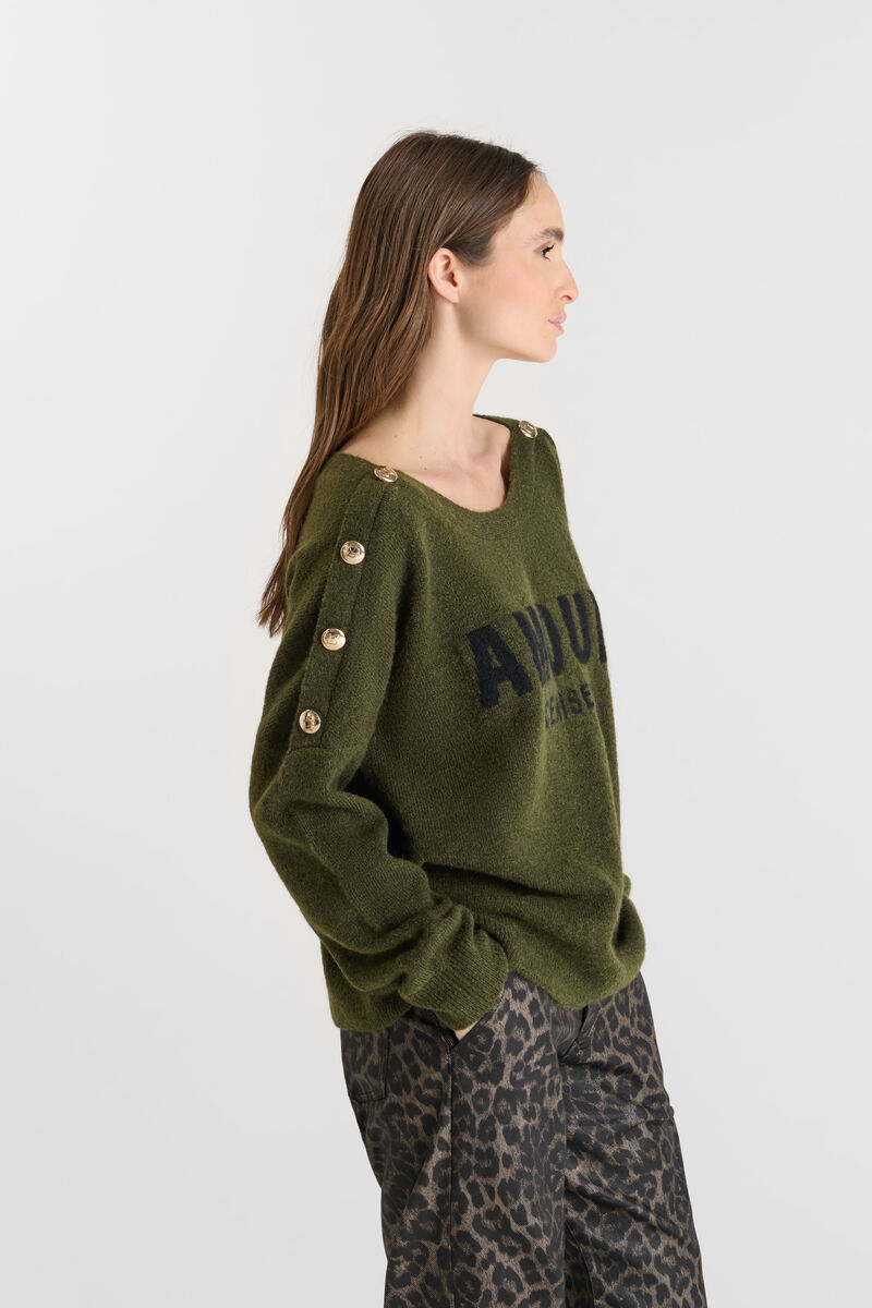 Sweater LE TEMPS DES CERISES Khaki