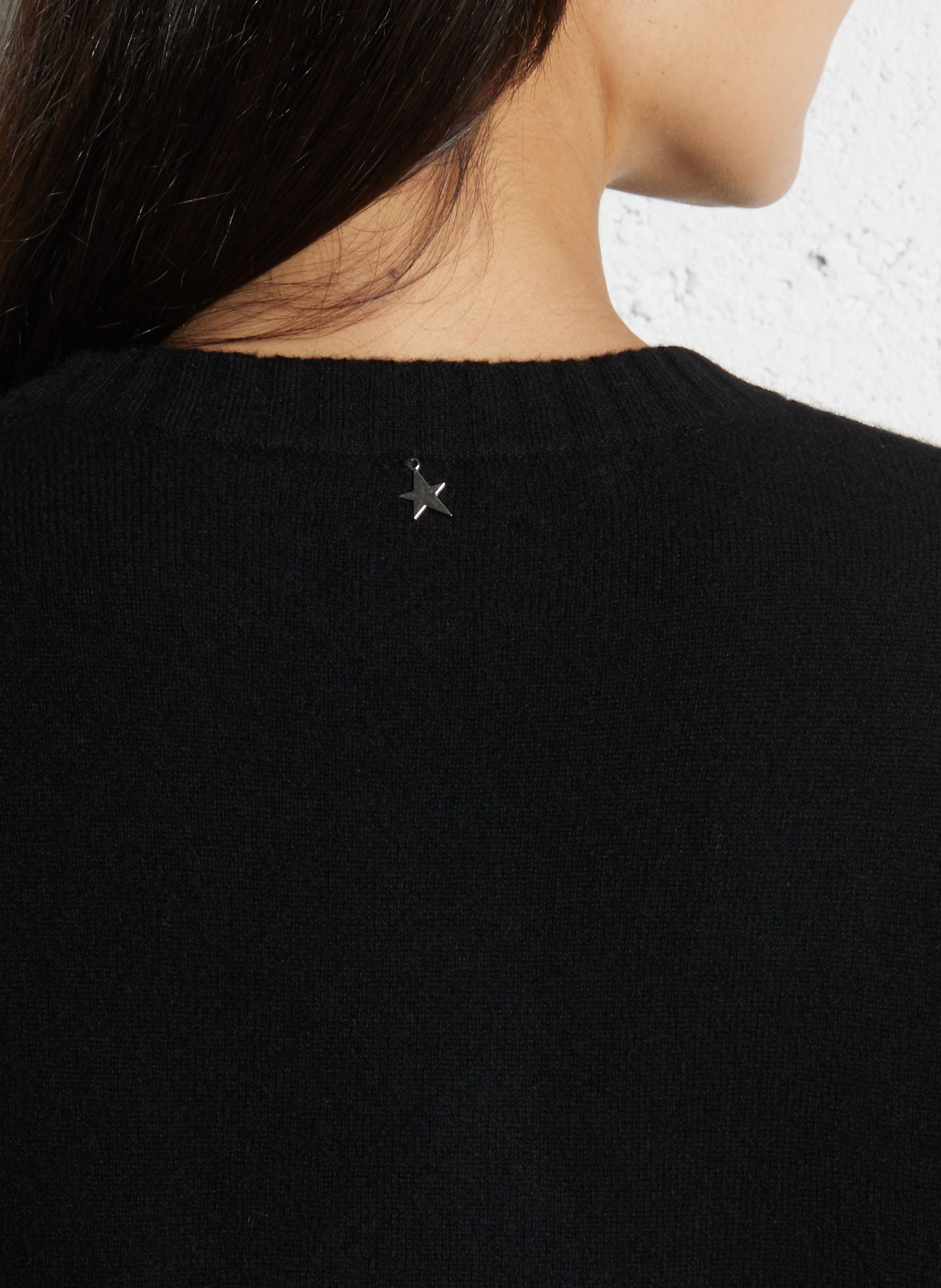 Pull oversize col rond en cachemire SUD EXPRESS Noir