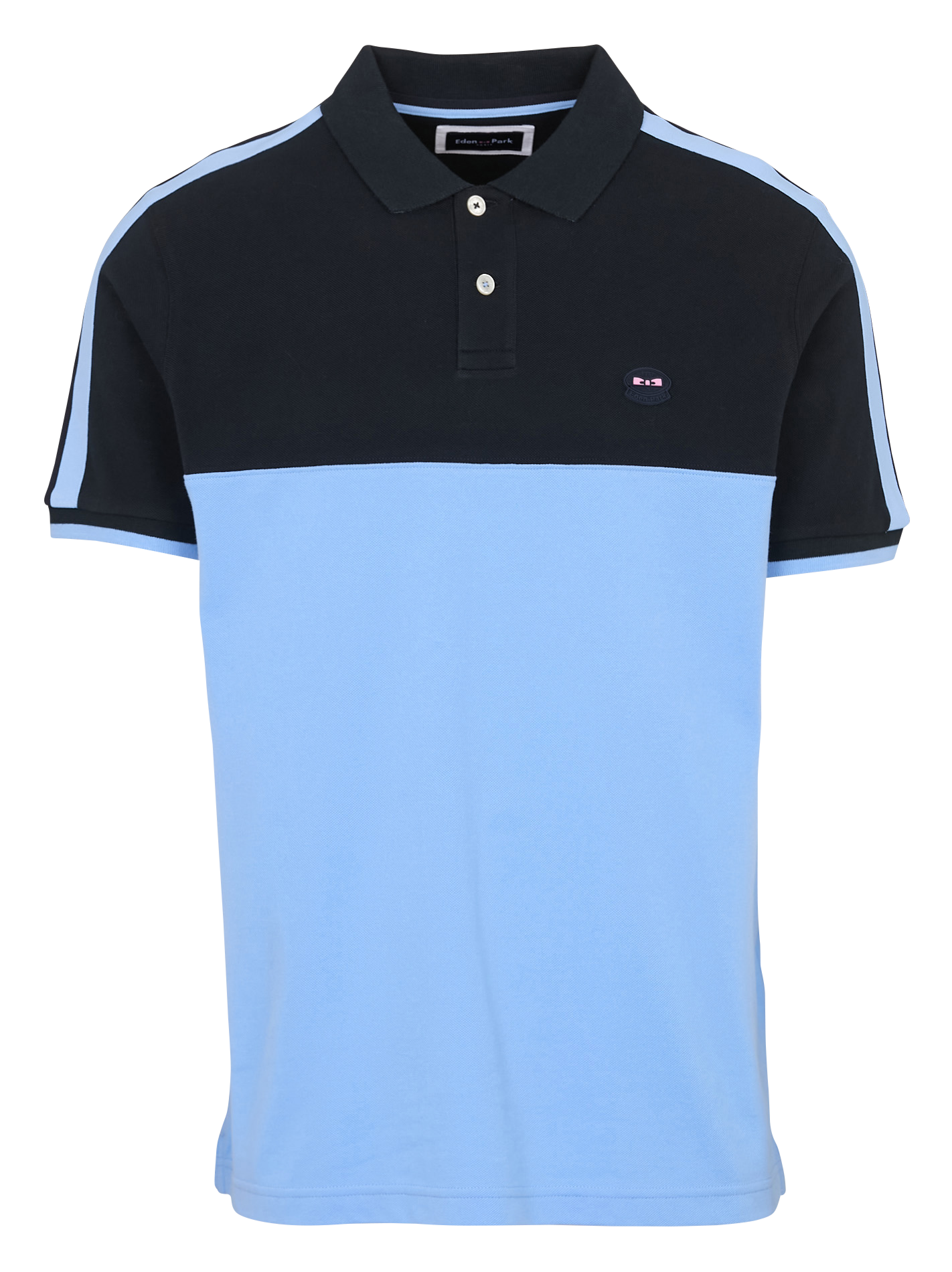 Polo manches courtes bicolore EDEN PARK Rose