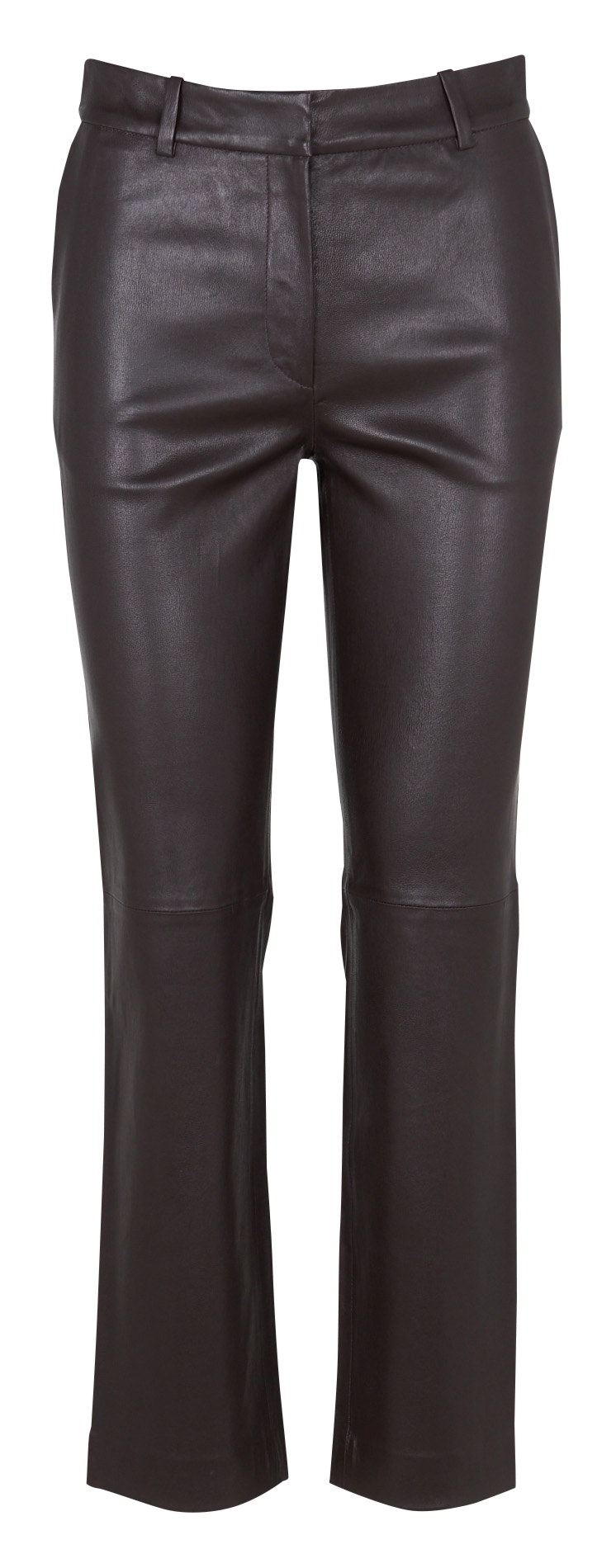 Straight leather pants ZAPA Brown