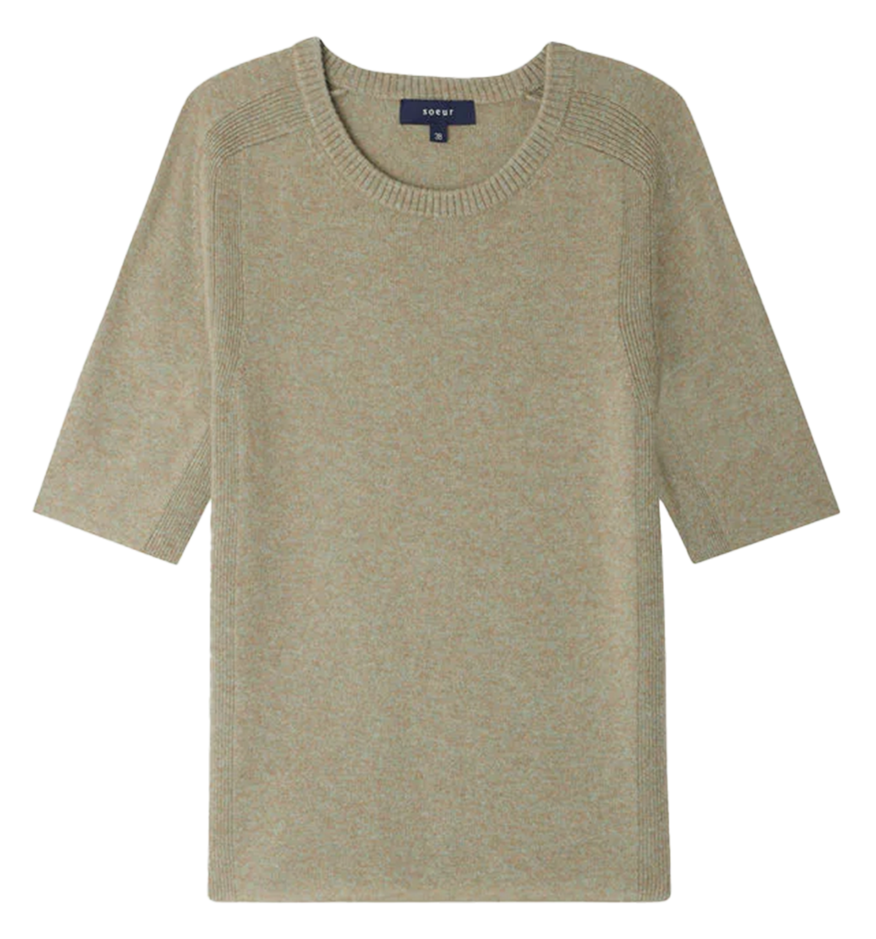 Kasjmier trui met opstaande kraag SOEUR Grijs