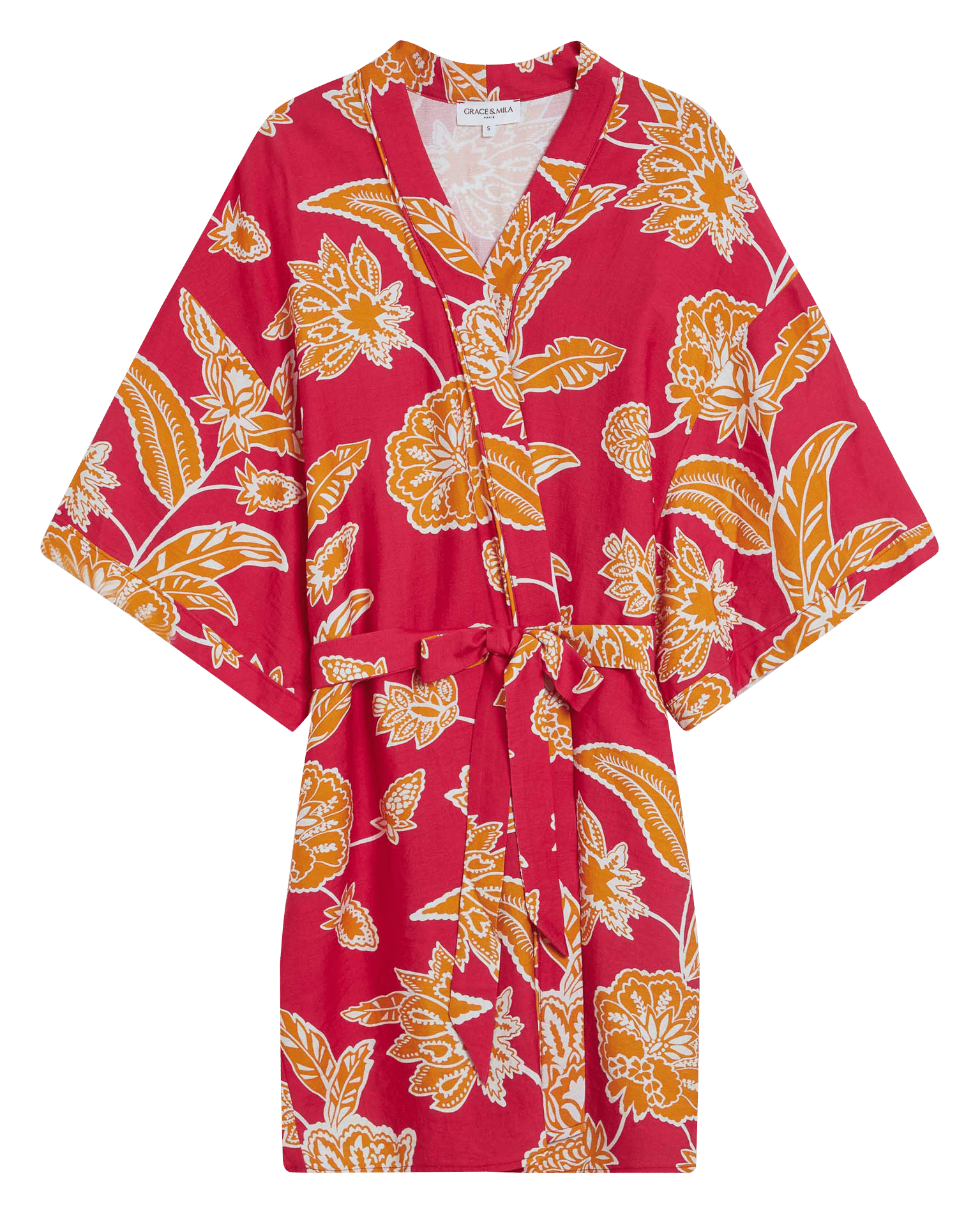 Kimono impimé GRACE ET MILA Rose