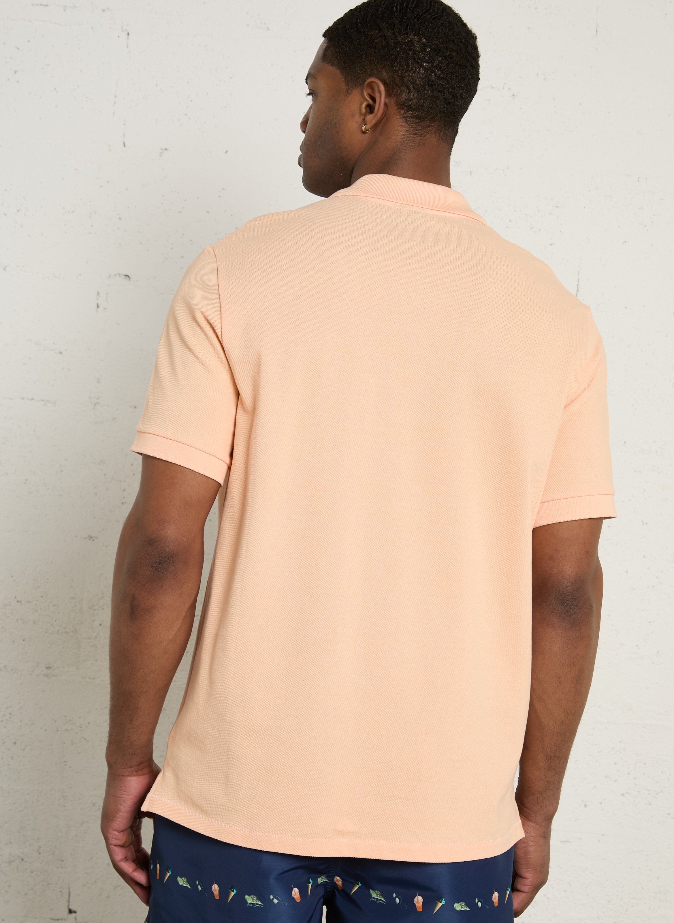 Straight organic cotton polo shirt PAUL SMITH Orange