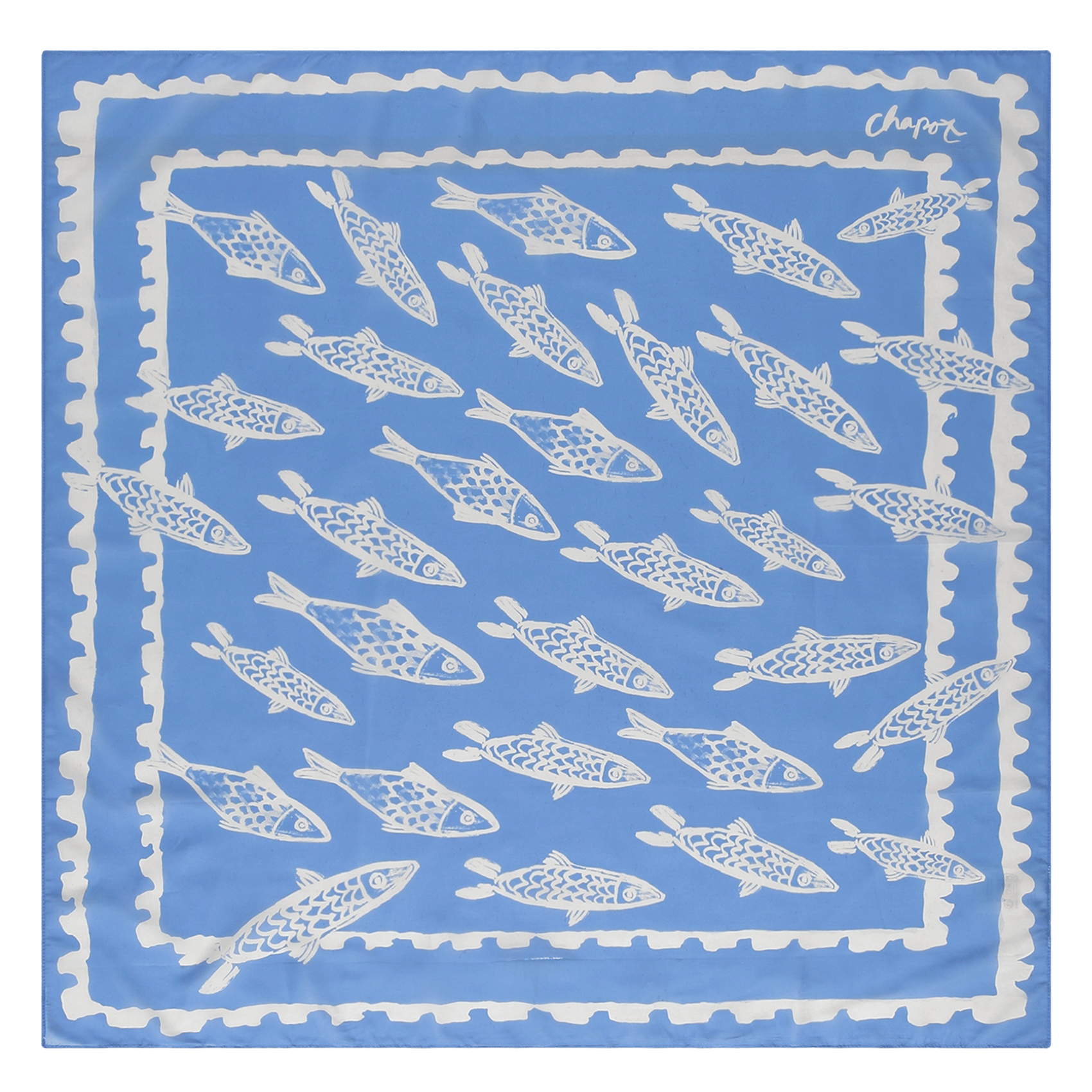 Foulard imprimé FABIENNE CHAPOT Bleu