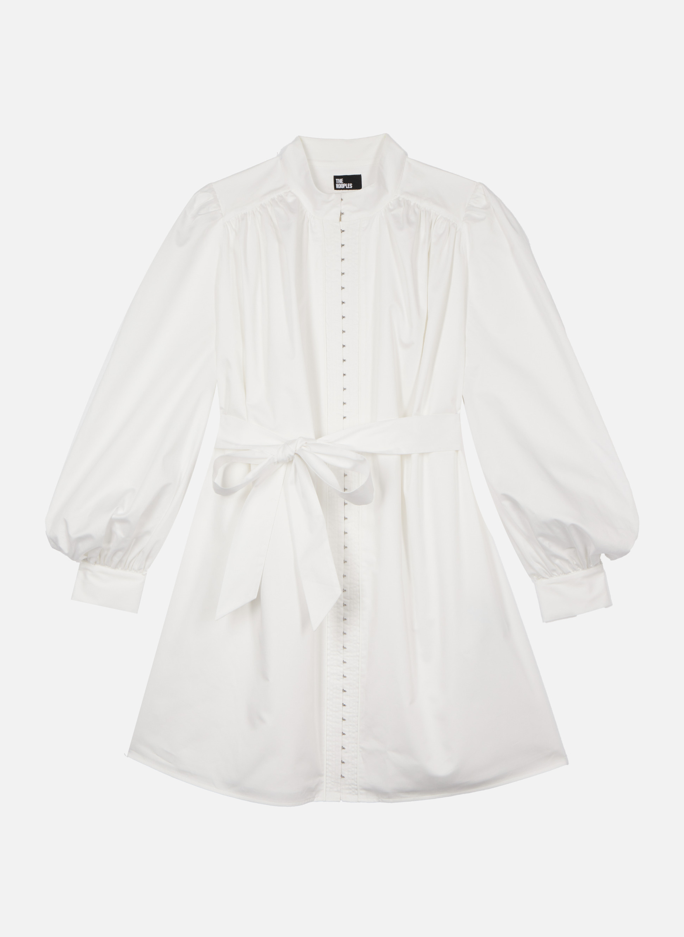 Robe courte en coton THE KOOPLES Blanc