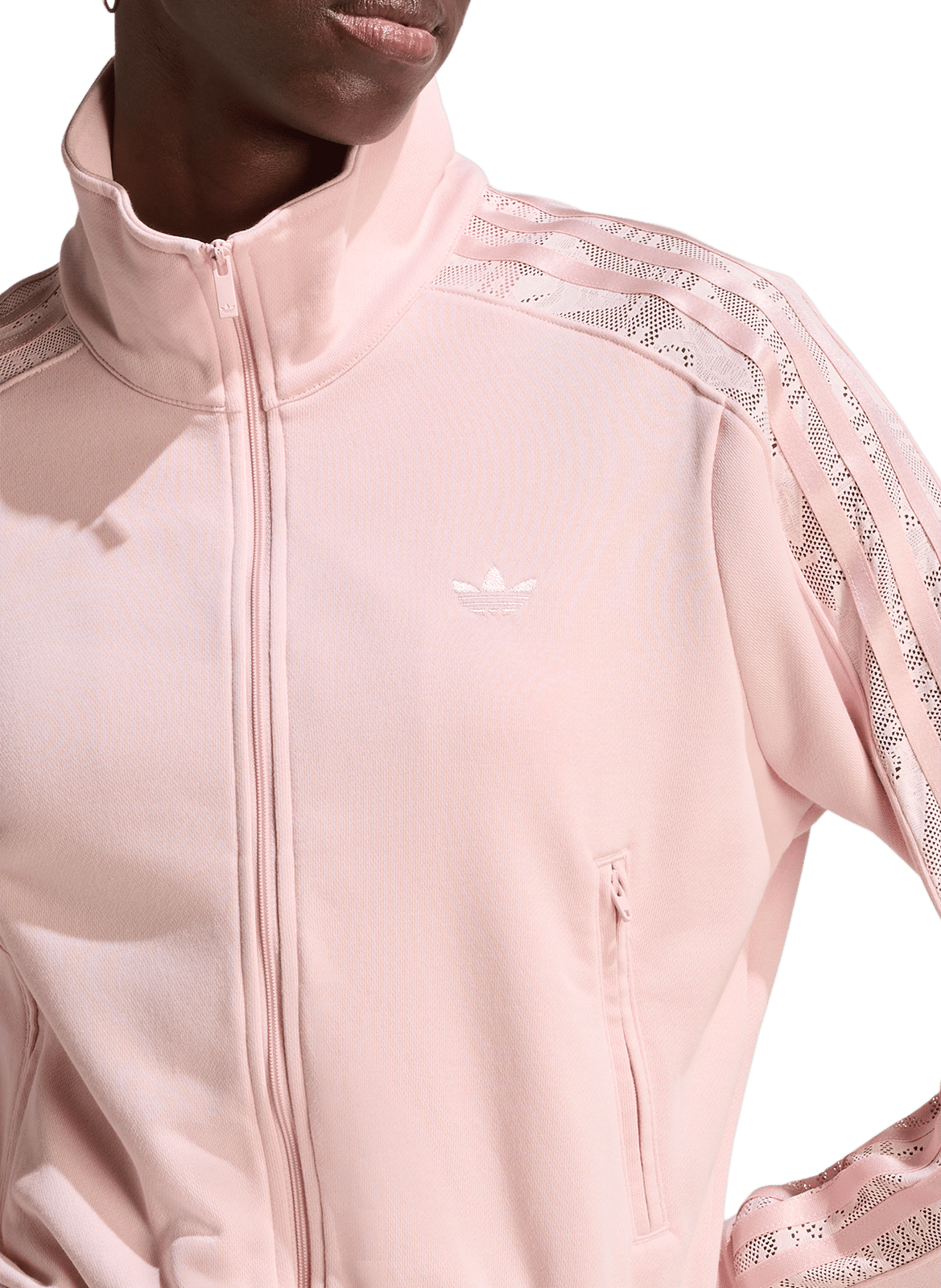 Jasje met opstaande kraag | katoenblend ADIDAS Roze