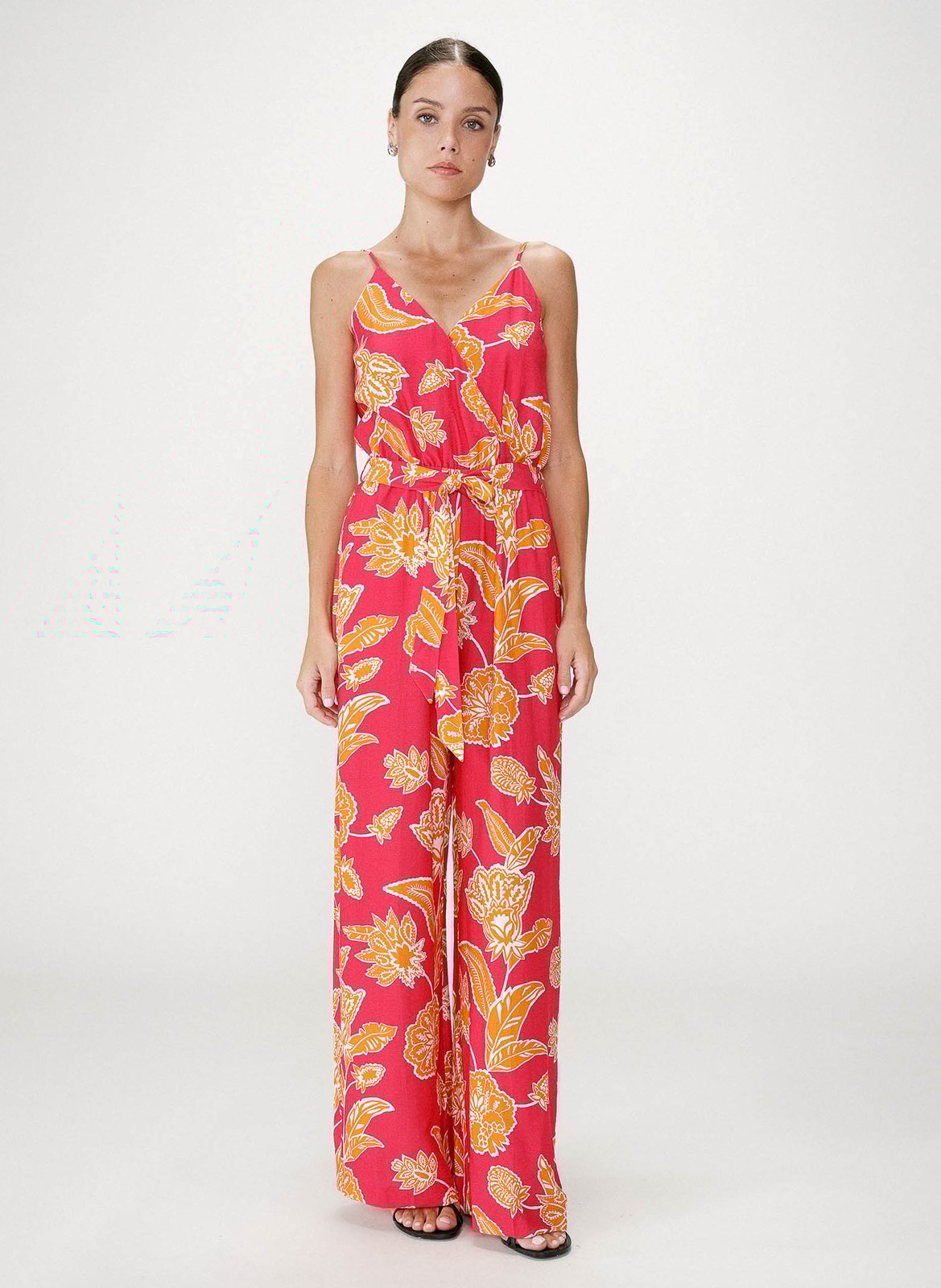 Floral print jumpsuit GRACE ET MILA Pink