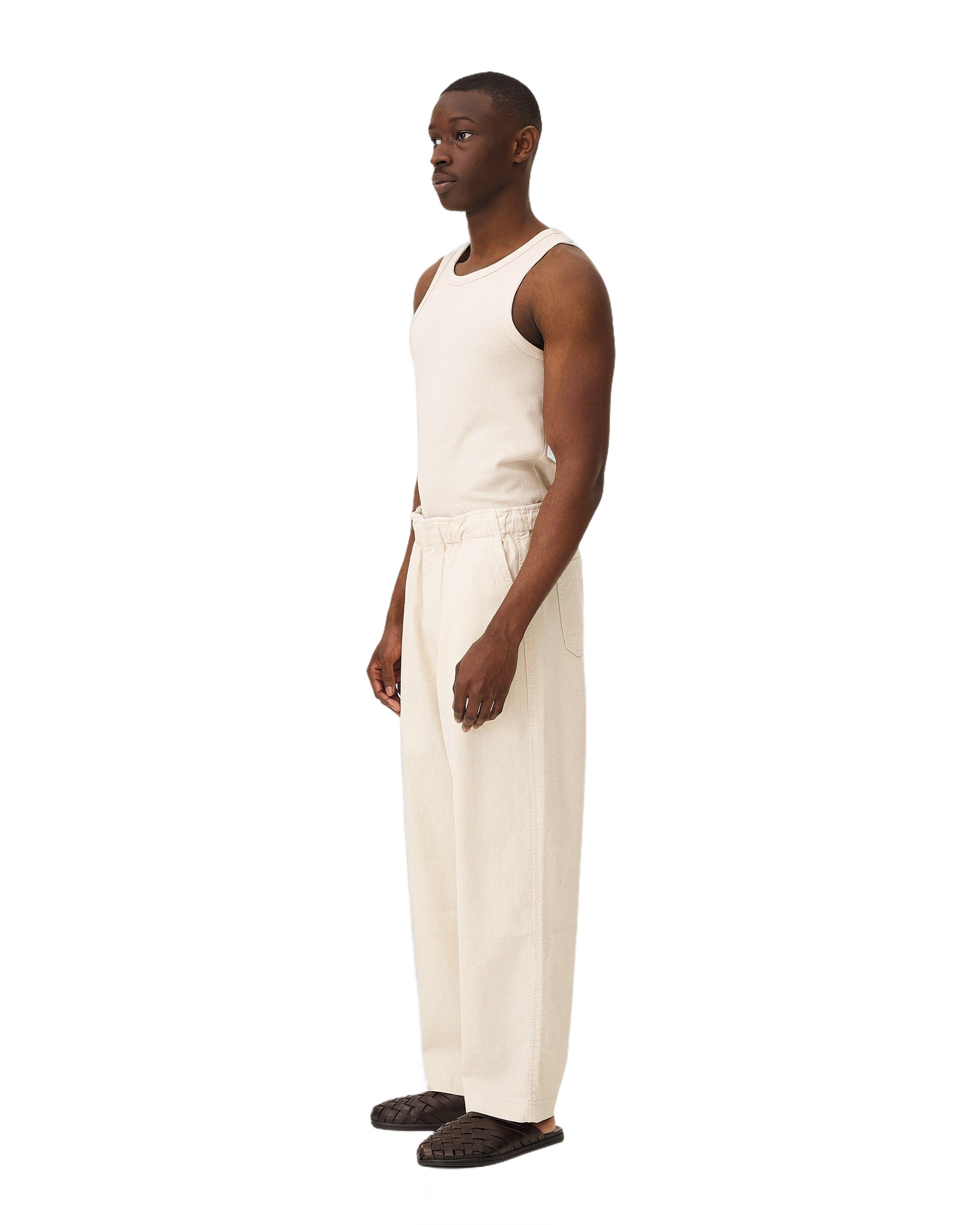 Relaxed elasticated pants Michigan ecru Noyoco Red