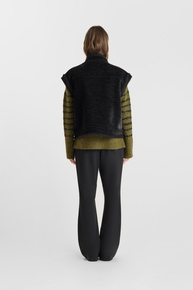 Veste sans manches LE TEMPS DES CERISES Noir