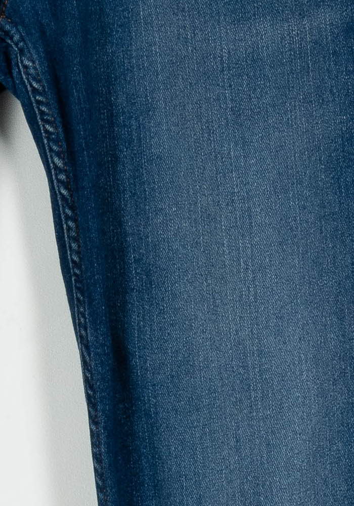 Cropped slim jeans with studs LEE - Seconde Main Blue