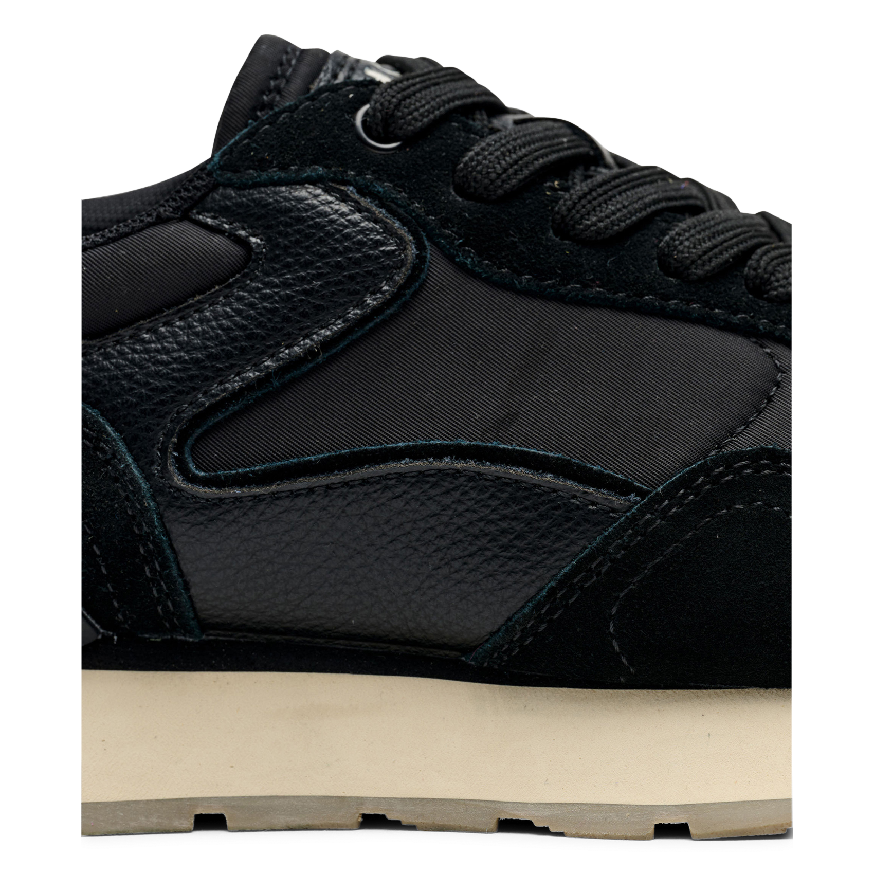 Niedrige Sneaker aus Leder-Mix HOFF Schwarz