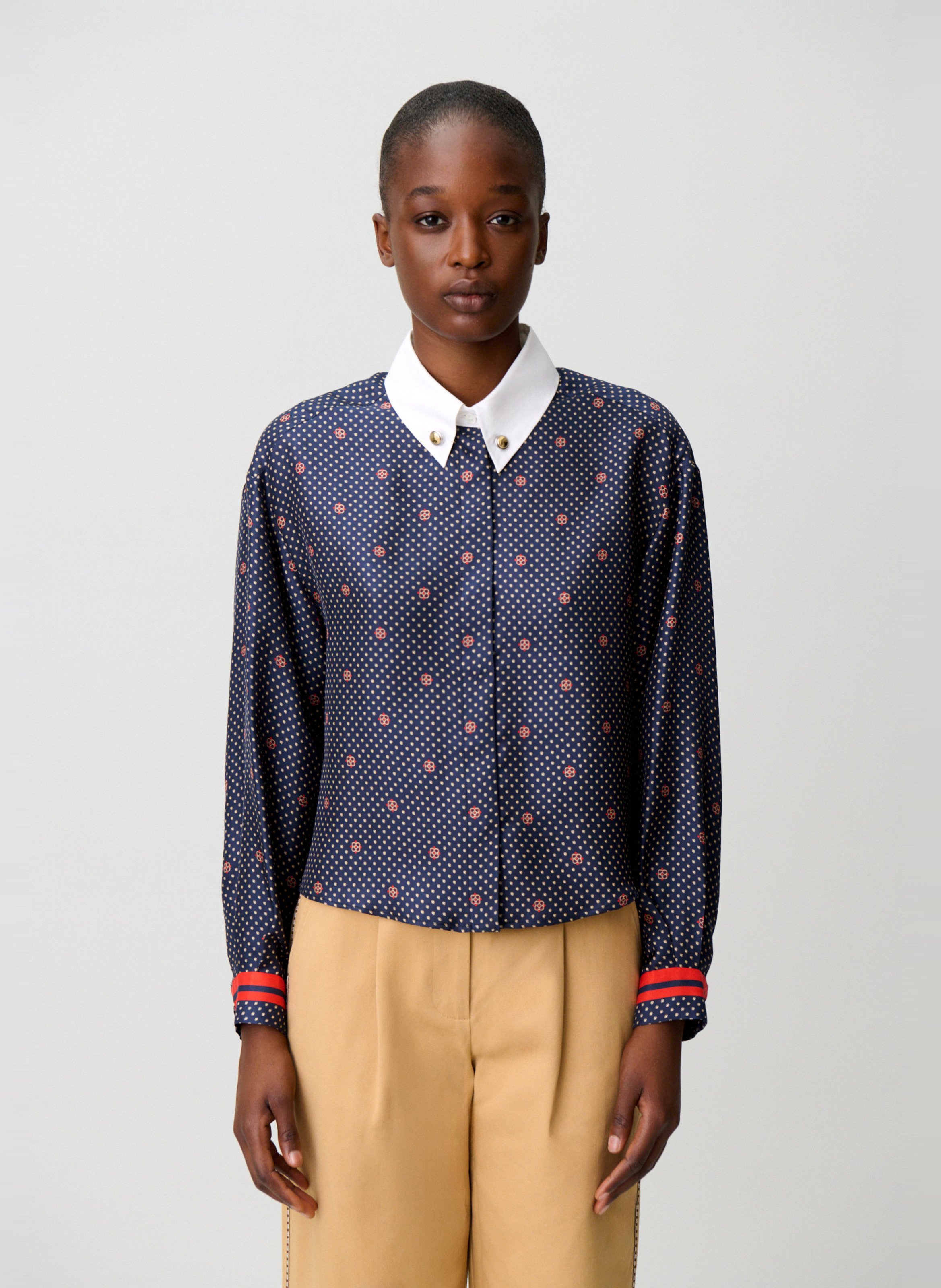 Rechte zijden blouse CLAUDIE PIERLOT Veelkleurig