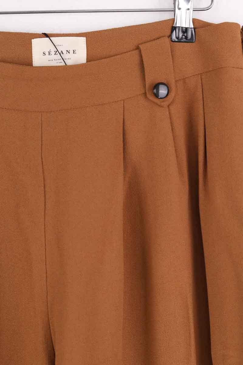 Wide-leg pants SEZANE - Seconde main Brown