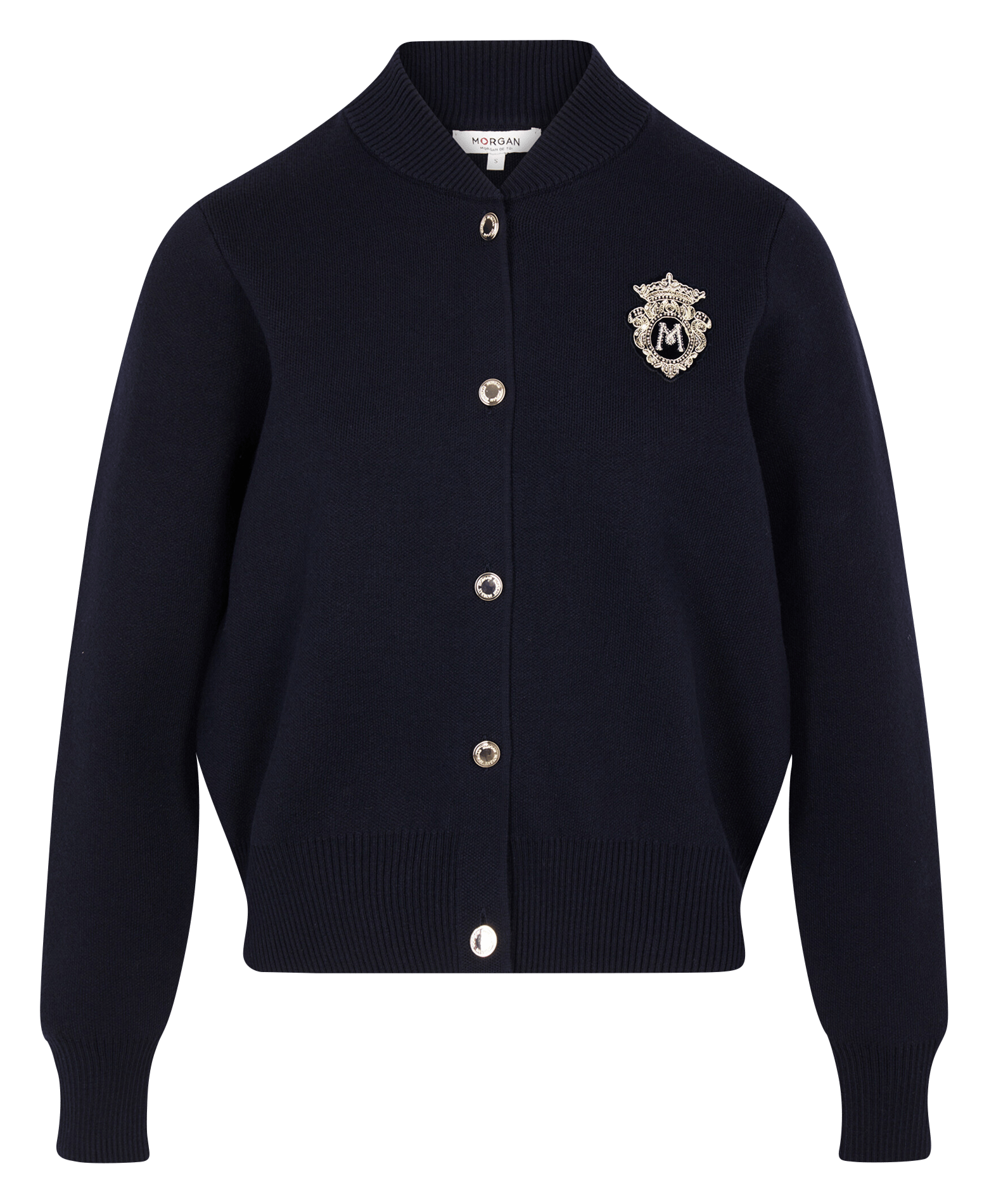 Teddy kraag vest MORGAN Blauw