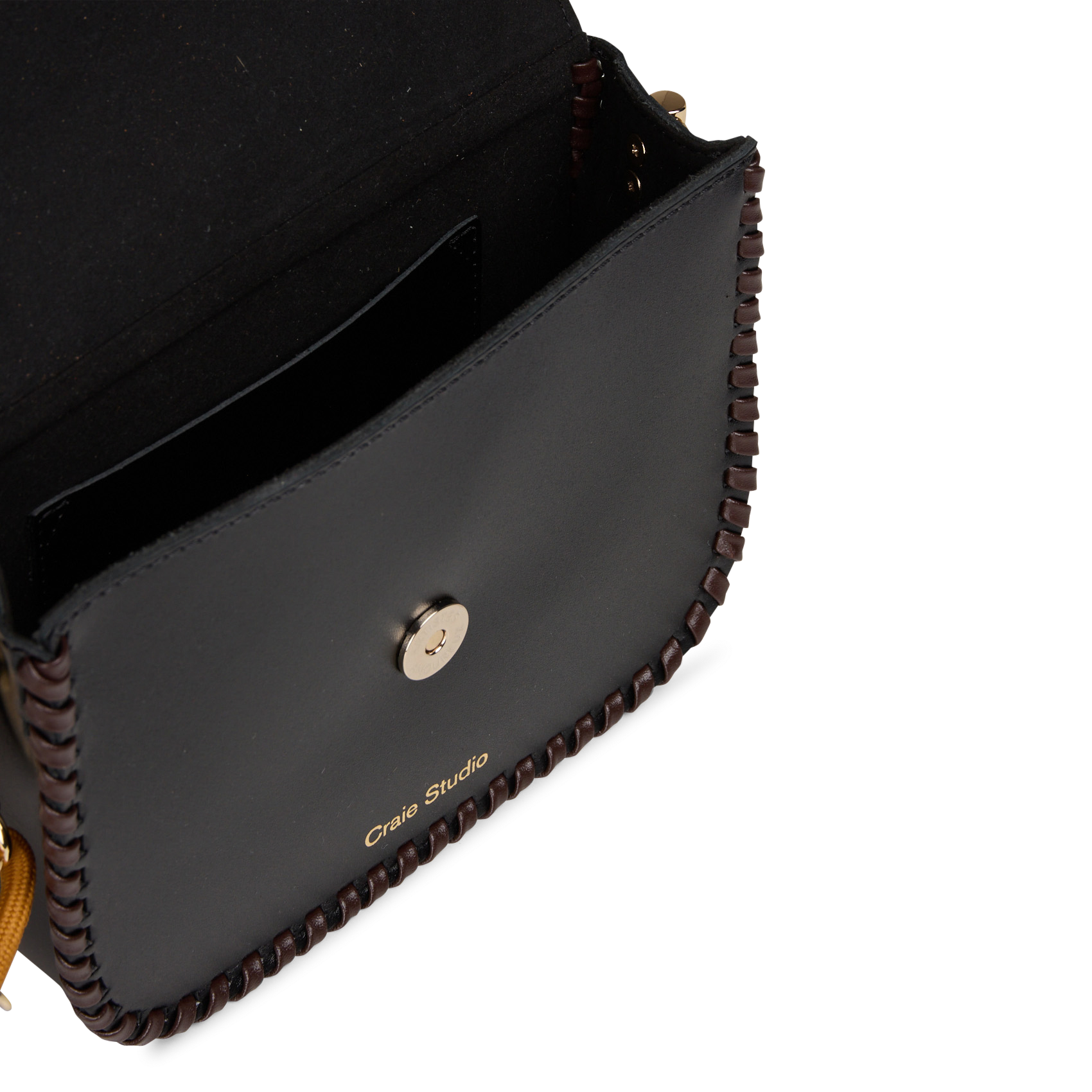 Leren clutch | Zwart CRAIE STUDIO Dames