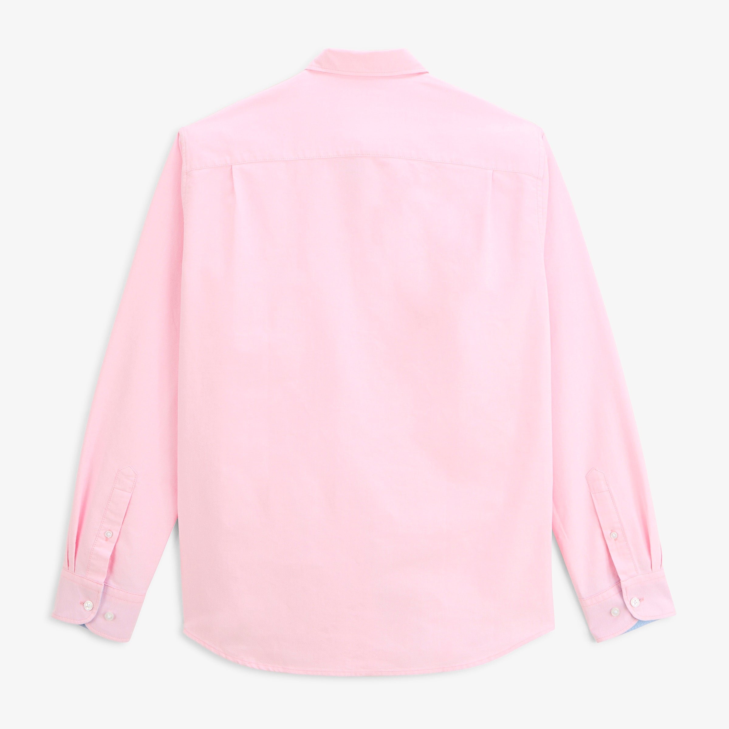 Long-sleeved Oxford shirt with pink belt SERGE BLANCO Pink