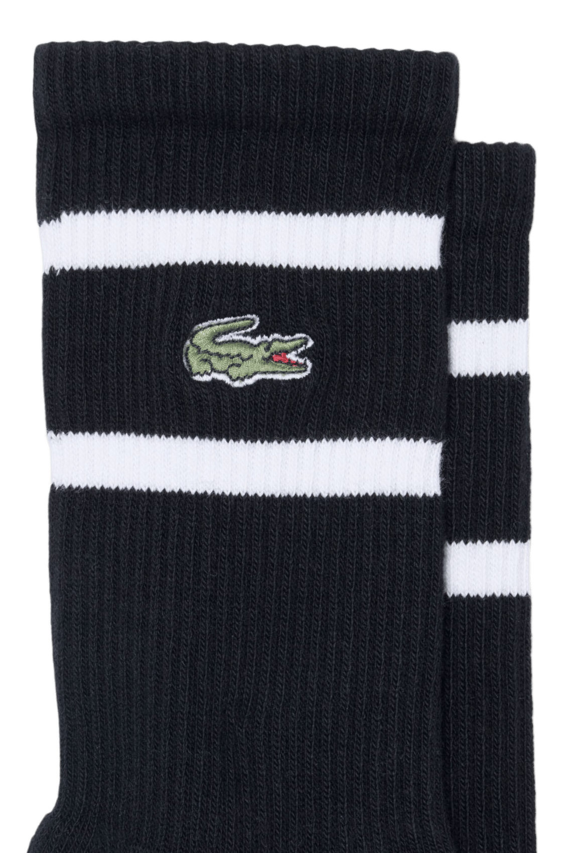 Set of 2 pairs of striped socks in blended cotton. LACOSTE Multicolored