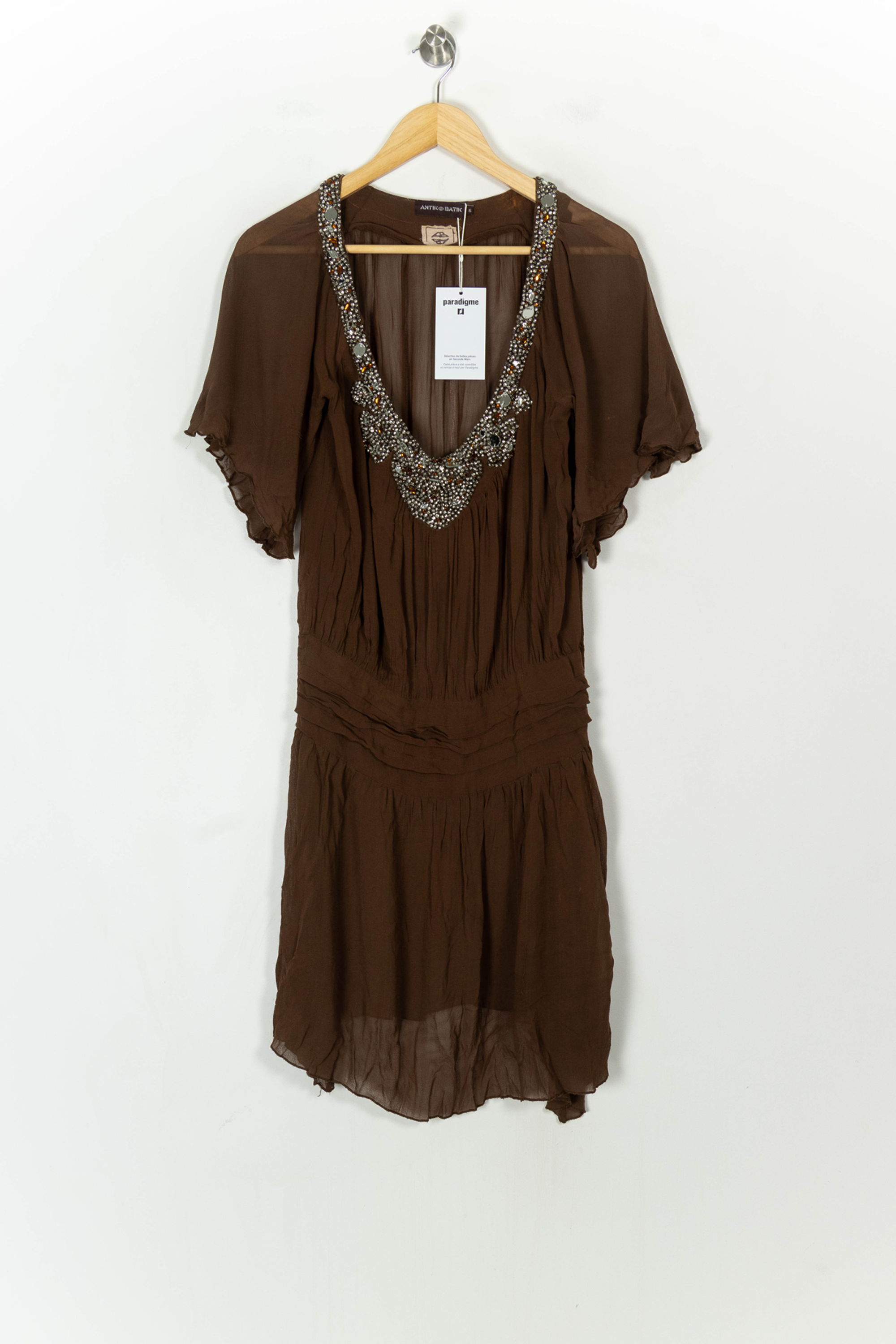 Short & midi dress ANTIK BATIK - Seconde Main Brown