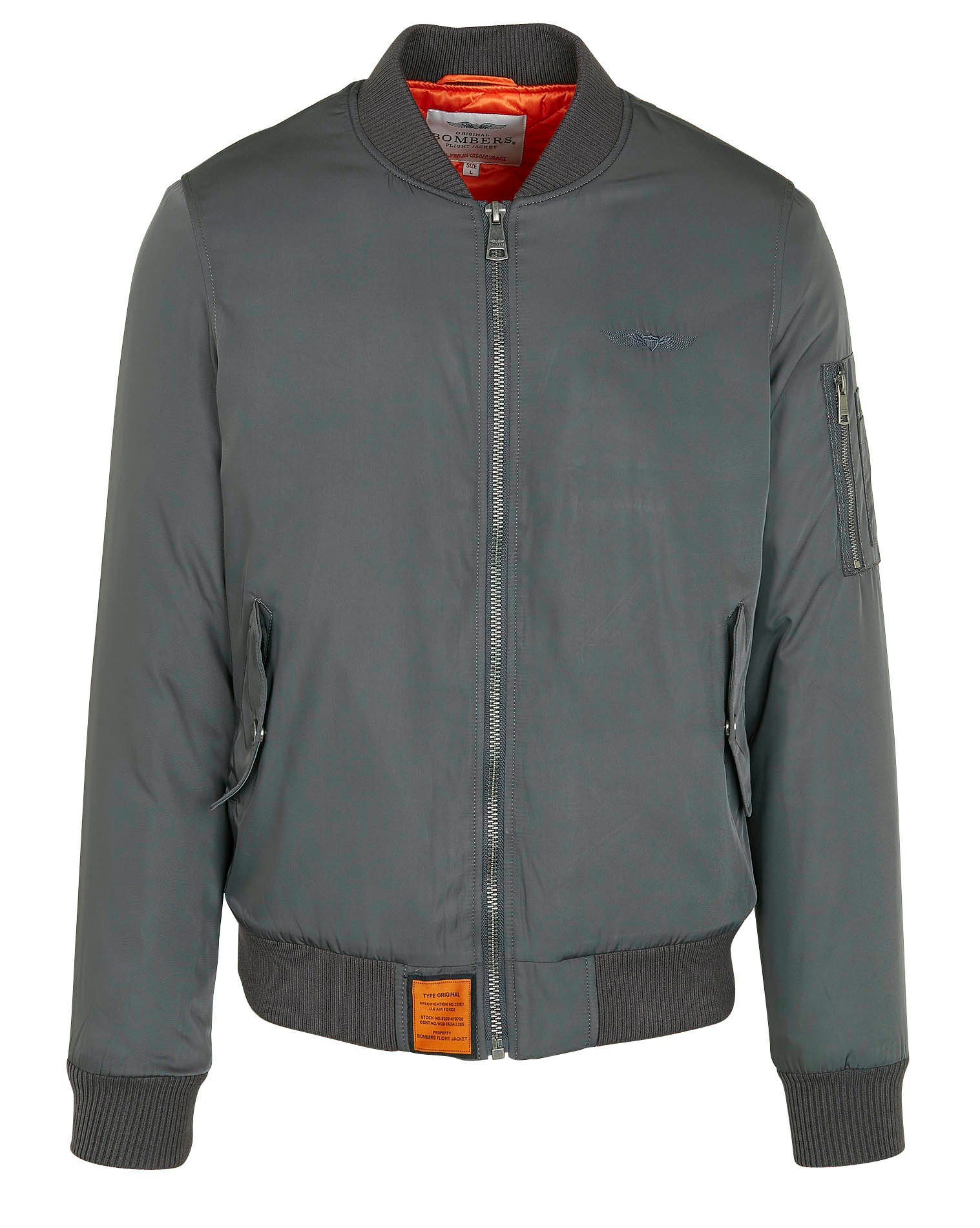 Bomber matelassé zippé BOMBERS ORIGINAL Gris