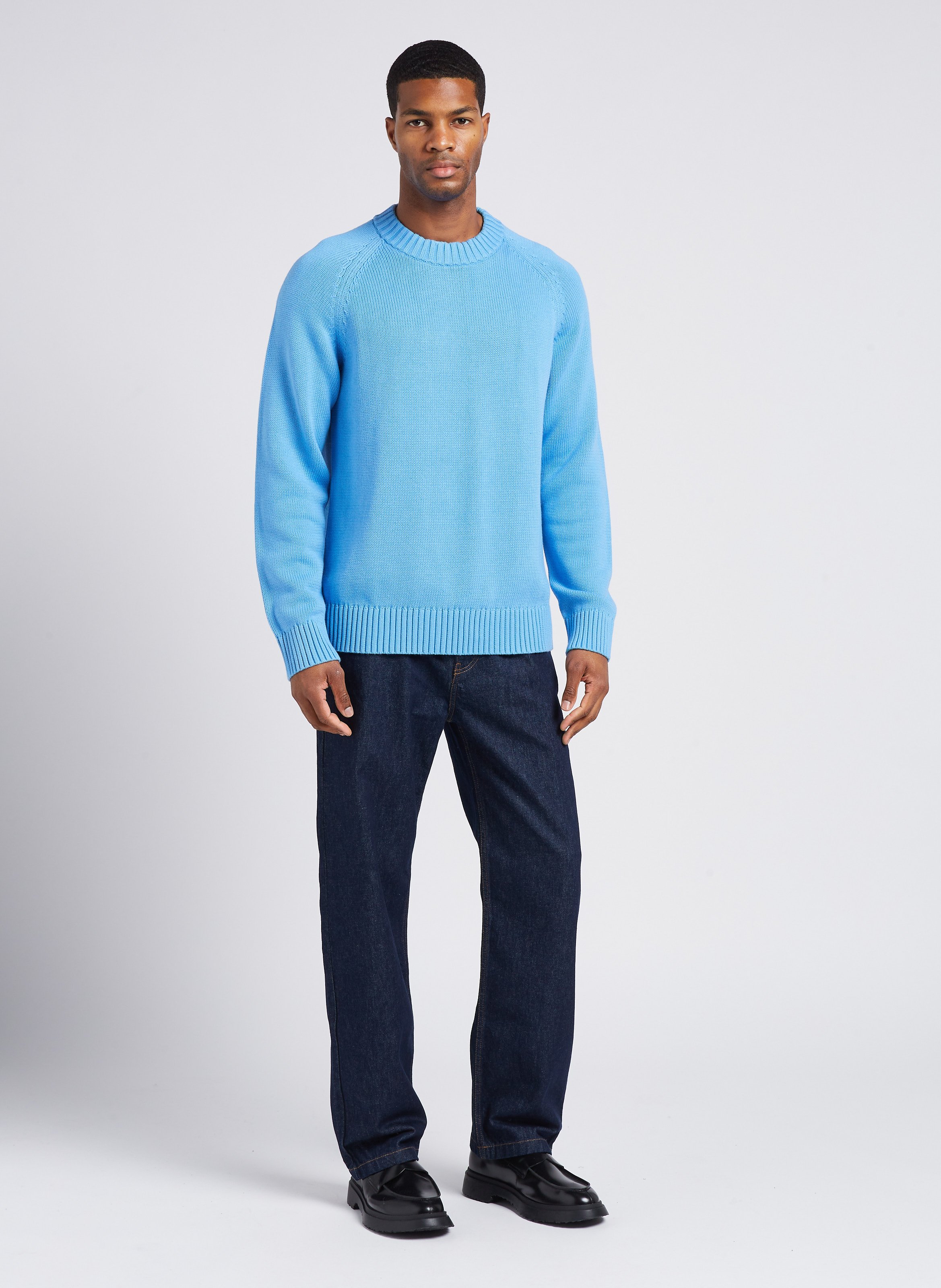 Straight-leg stretch cotton jeans SAISON 1865 Blue