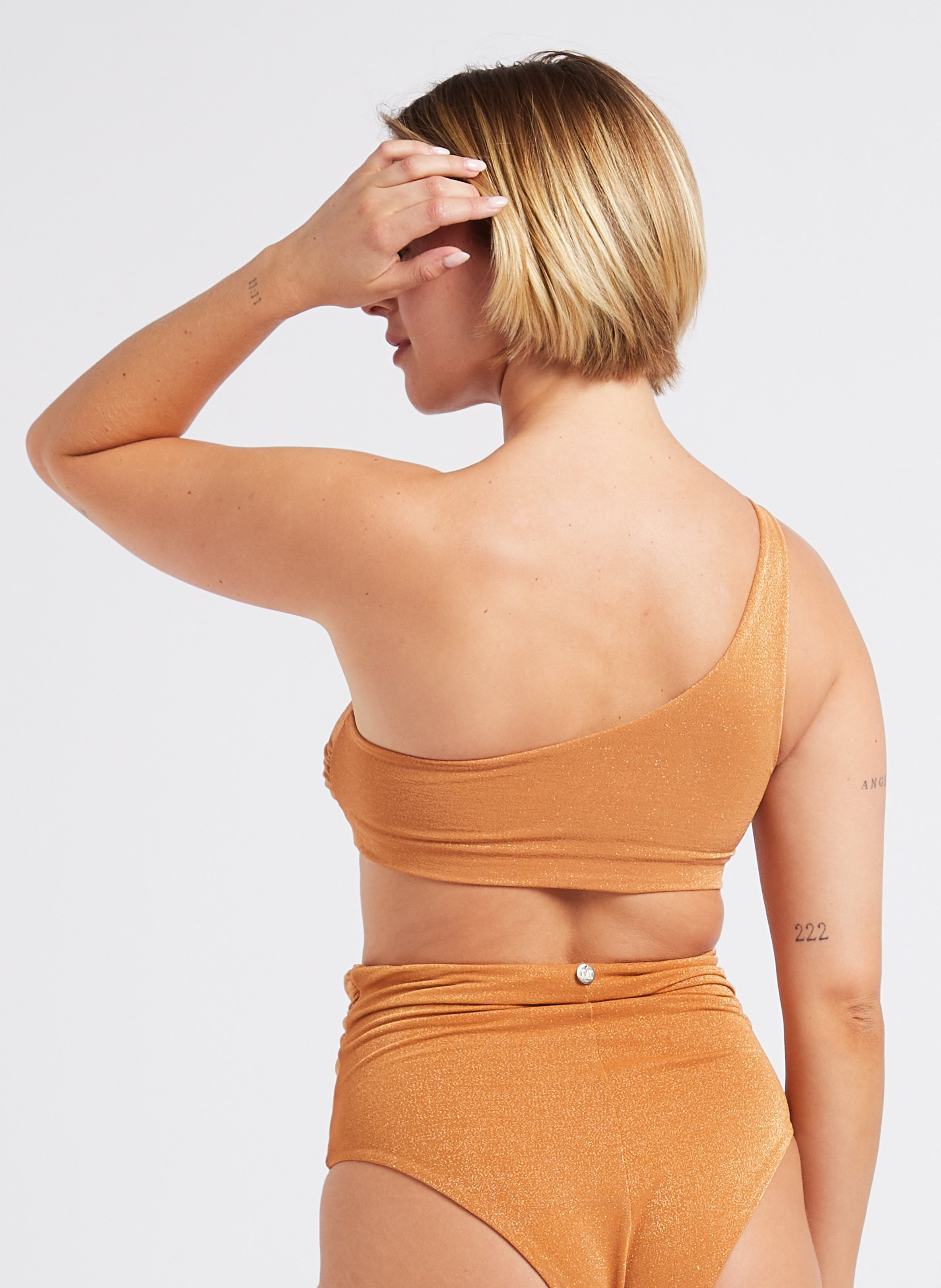 Lurex bikini top MAX MARA LEISURE Orange