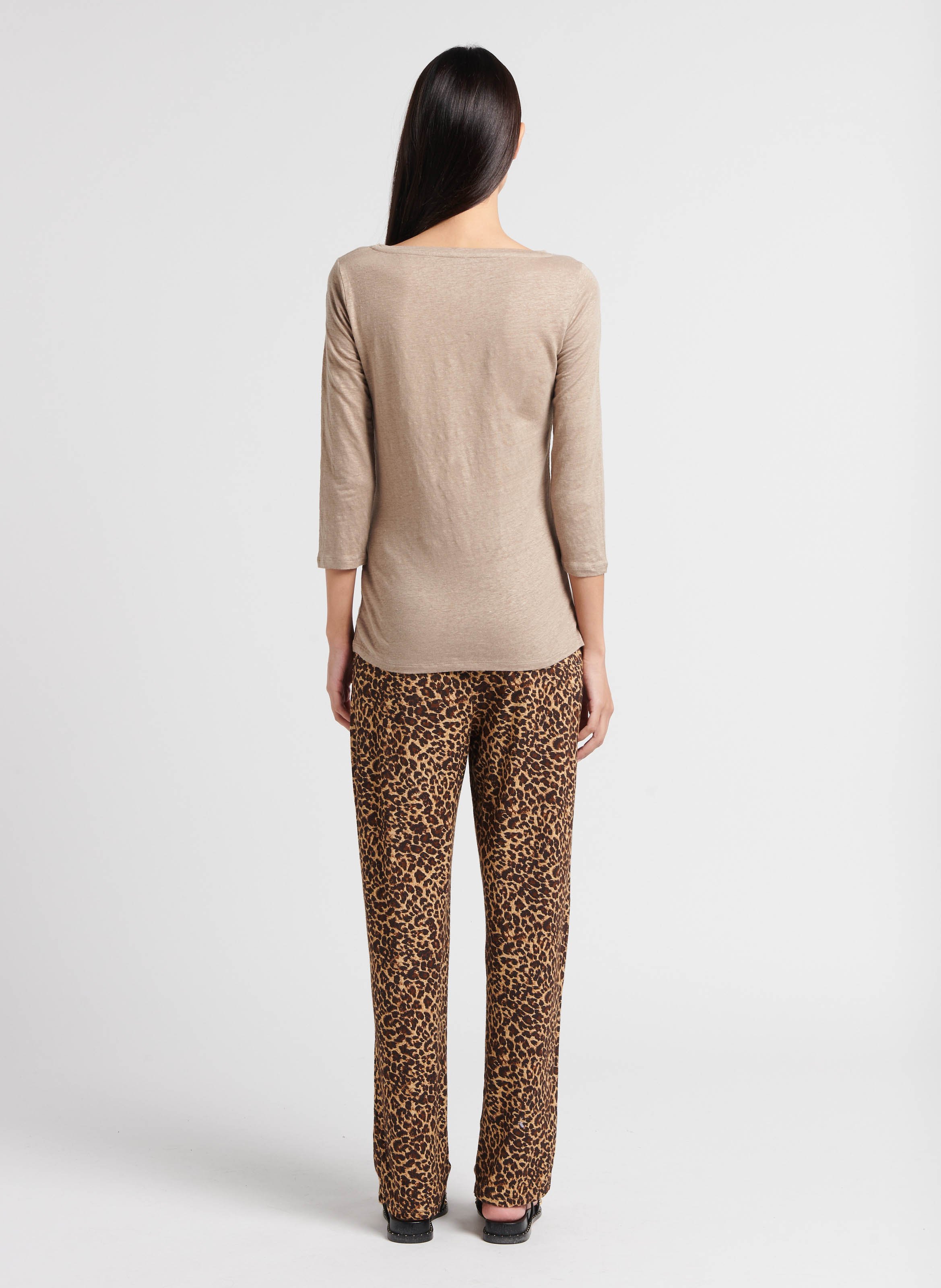 Sandalias planas asimétricas de cuero COSMOPARIS Negro