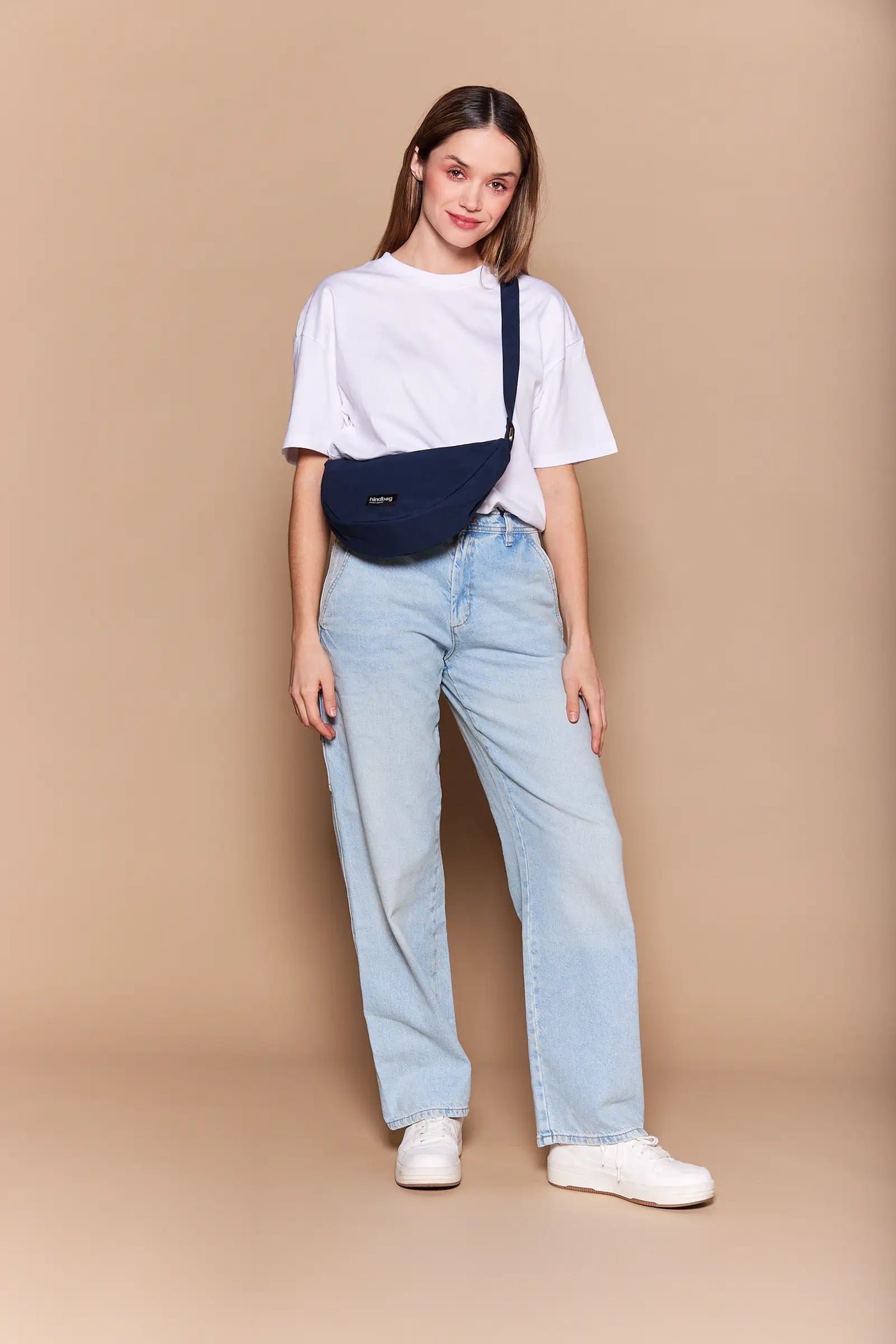 Cotton waist bag Blue