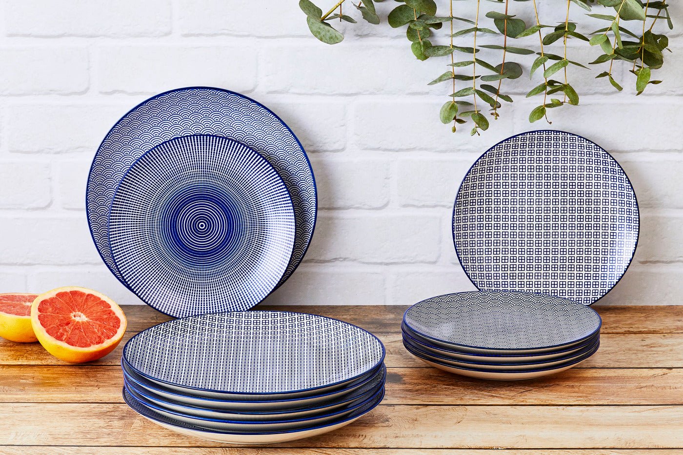 42-Piece Full Dinner Service BJORN Blue