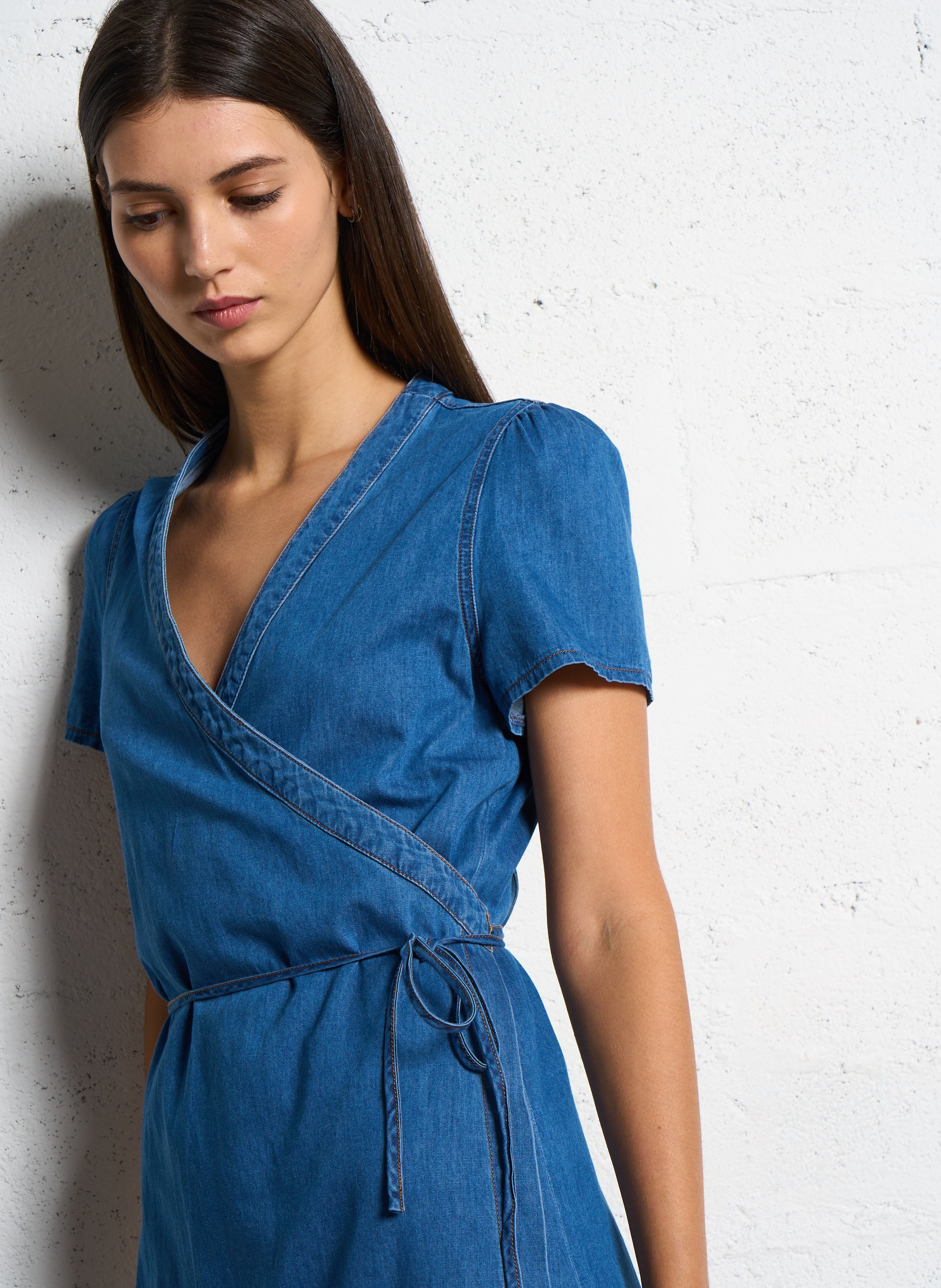 Robe portefeuille coton hotsell