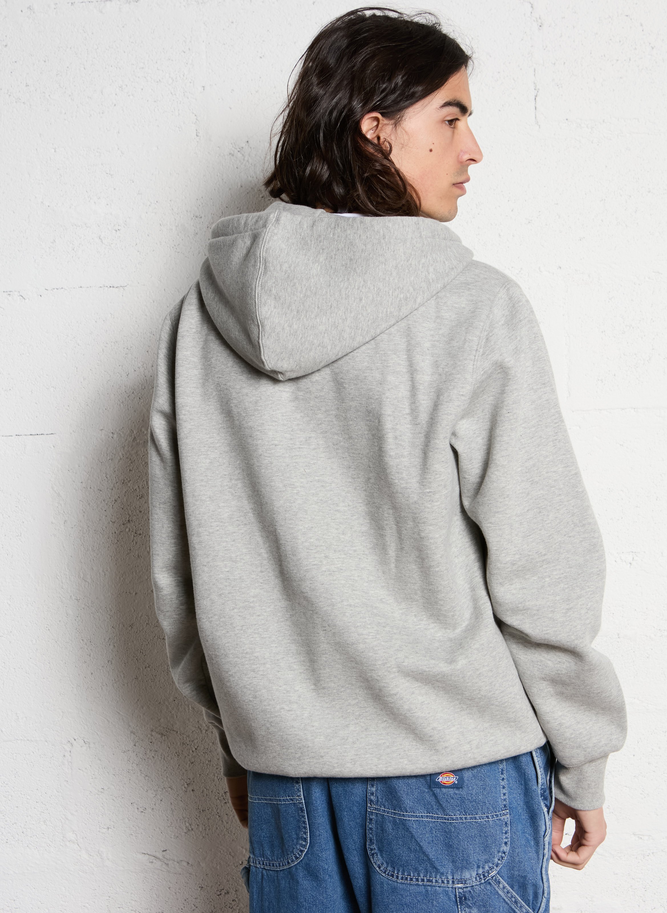 Hoodie met kangoeroezak en lange mouwen DICKIES Grijs