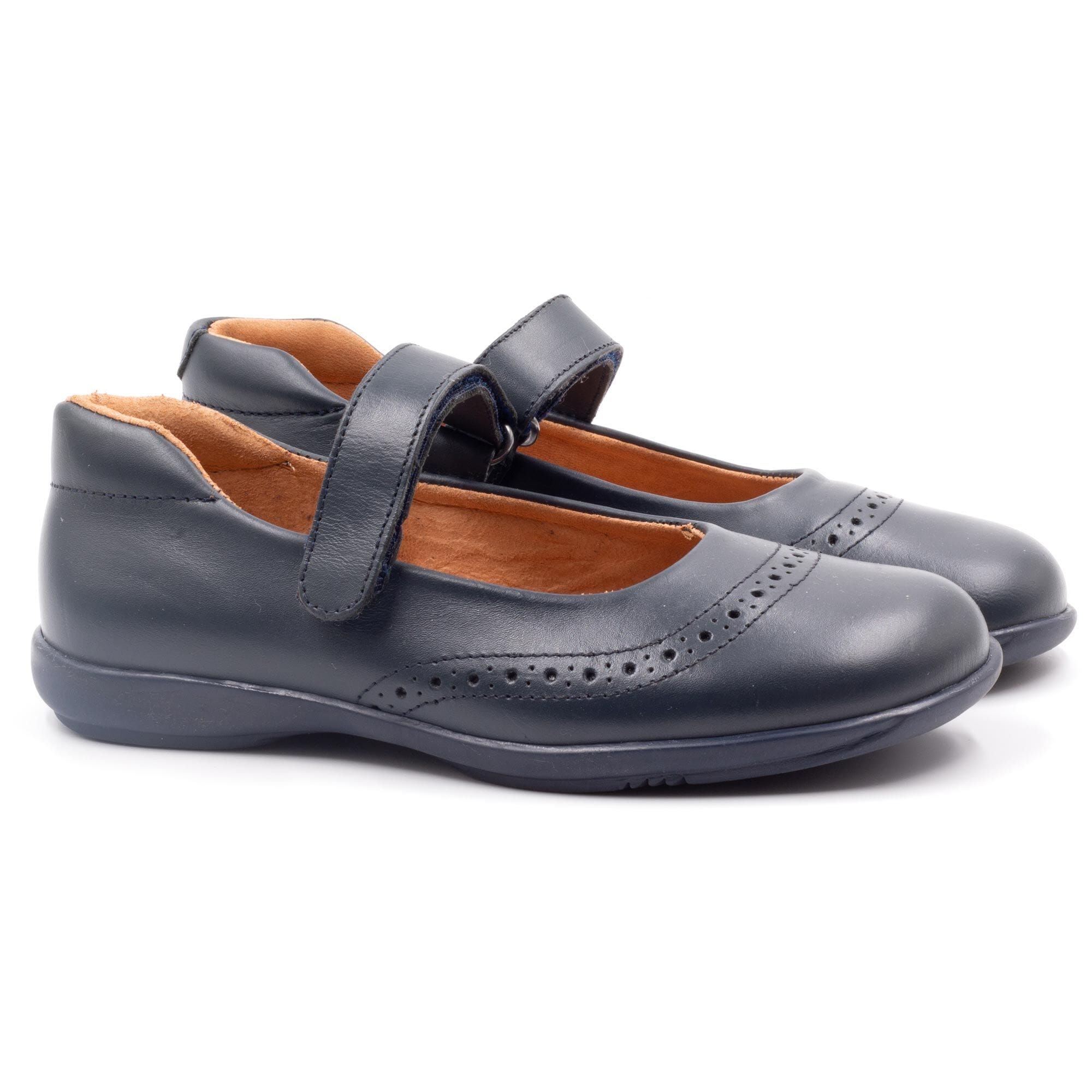 Navy blue baby girl shoes Boni & Sidonie Blue