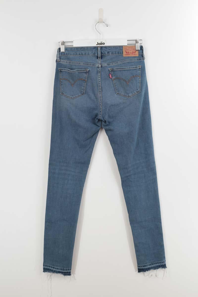 Cotton skinny jeans LEVI'S - Seconde main Blue