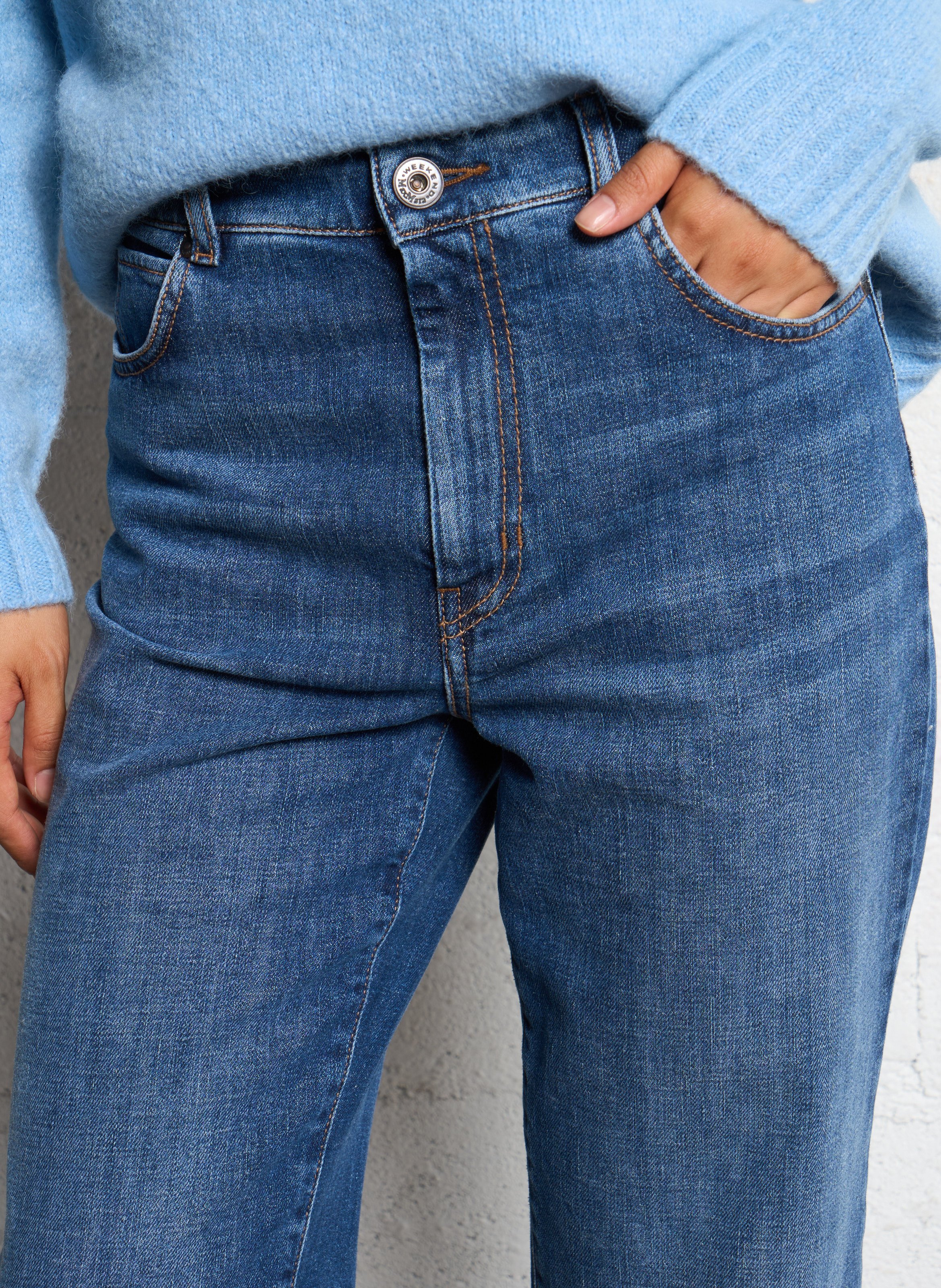 Cotton-blend straight jeans MAX MARA WEEK END Blue