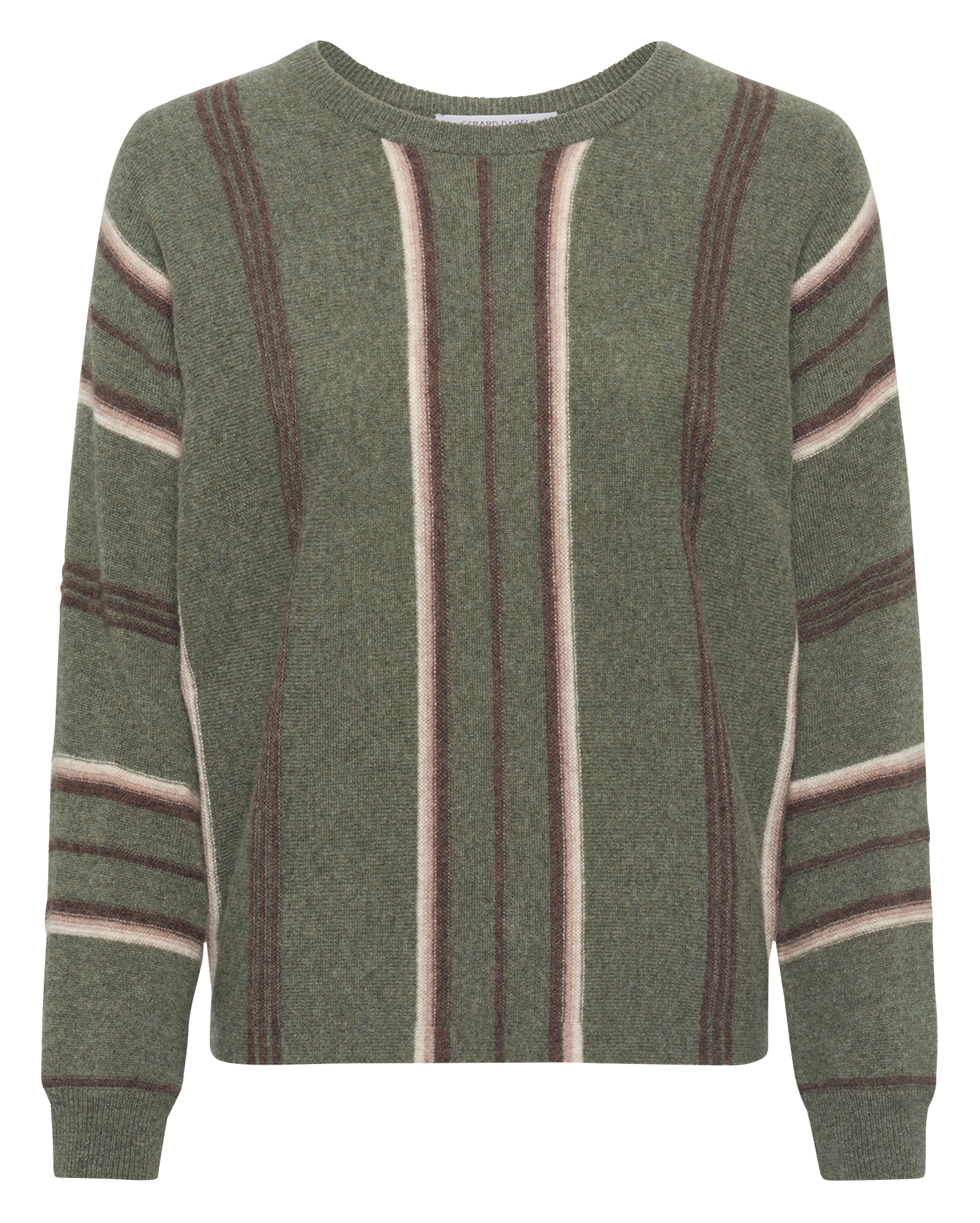 Kasjmier trui met opstaande kraag GERARD DAREL Kaki