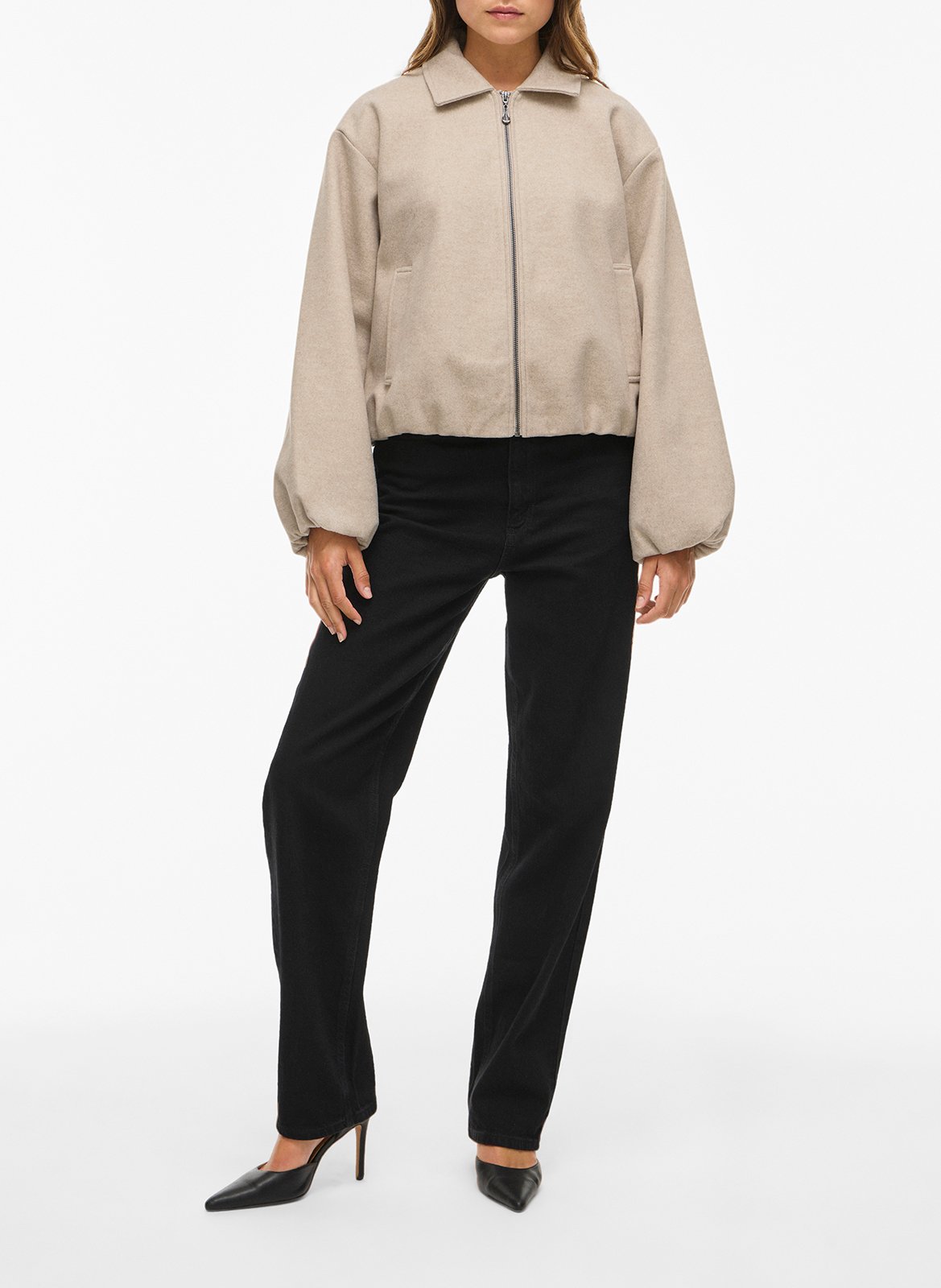 Veste col classique  VILA Beige