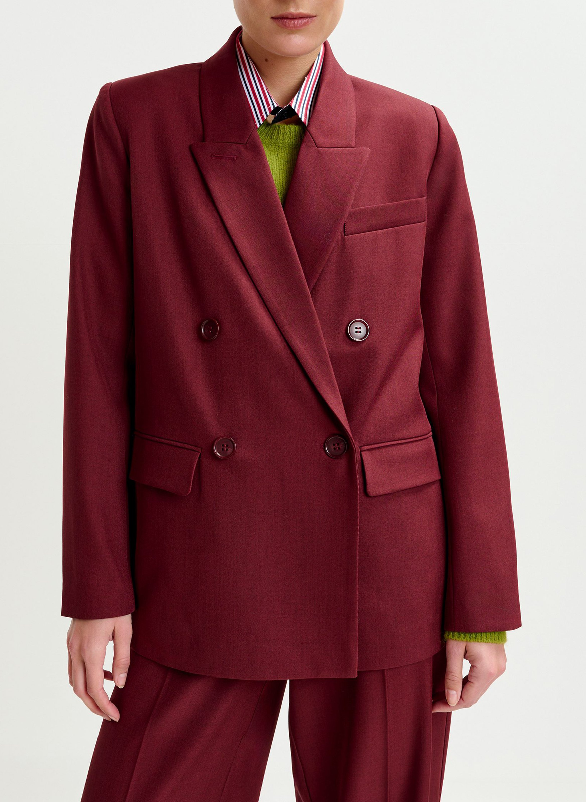 Veste col tailleur  ESSENTIEL ANTWERP Rouge