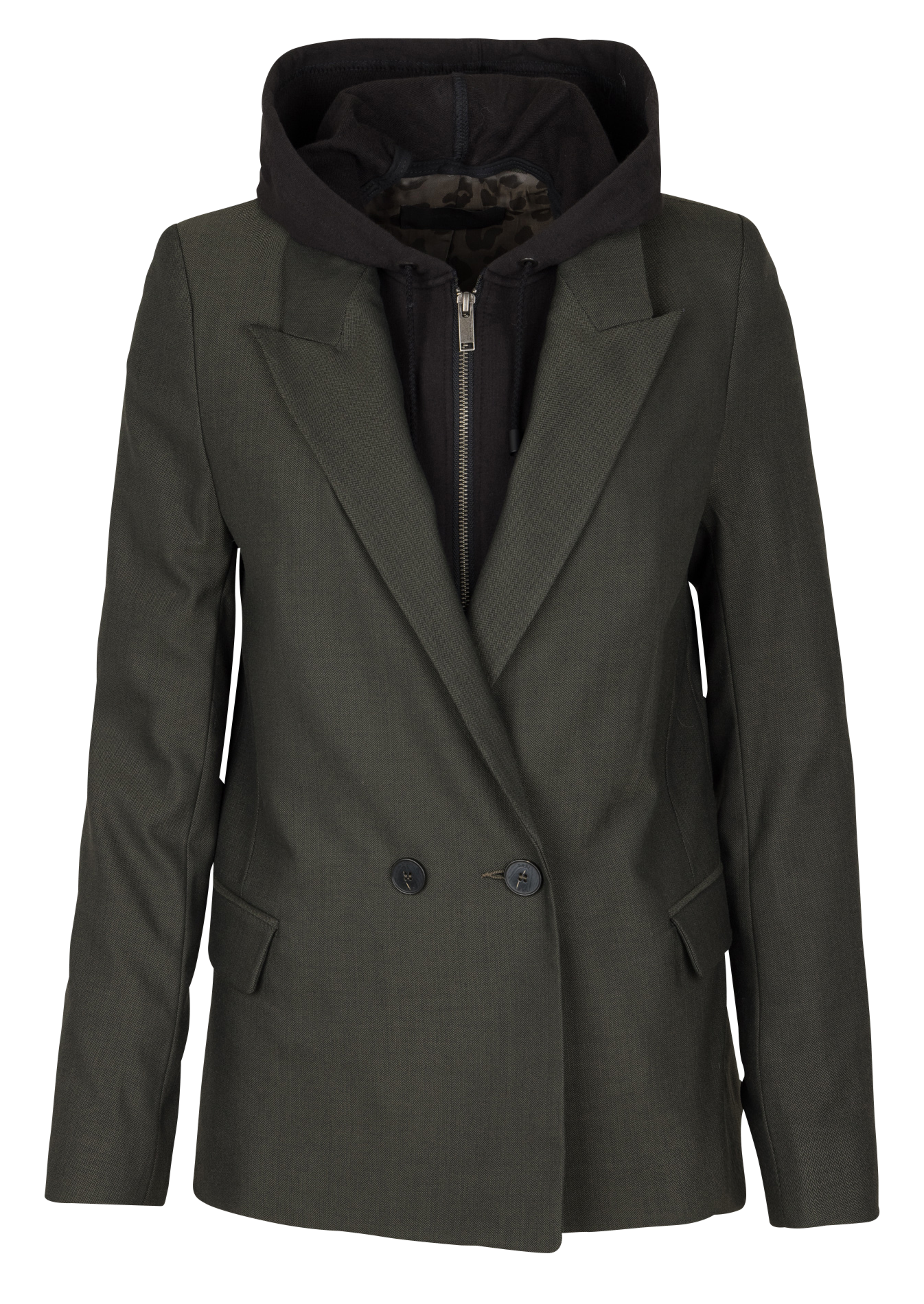 Veste col tailleur IKKS Kaki