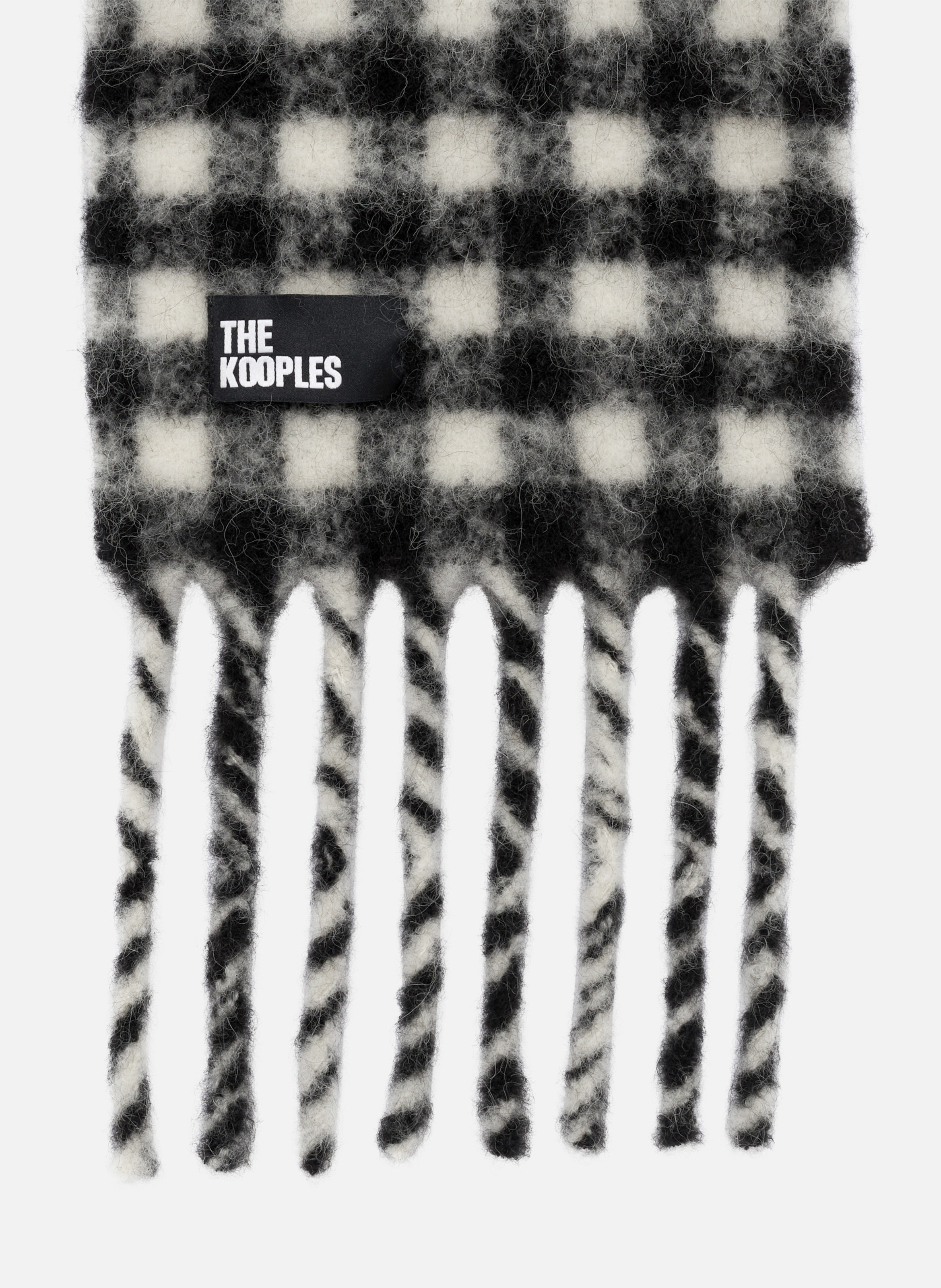 Check pattern scarf THE KOOPLES Black